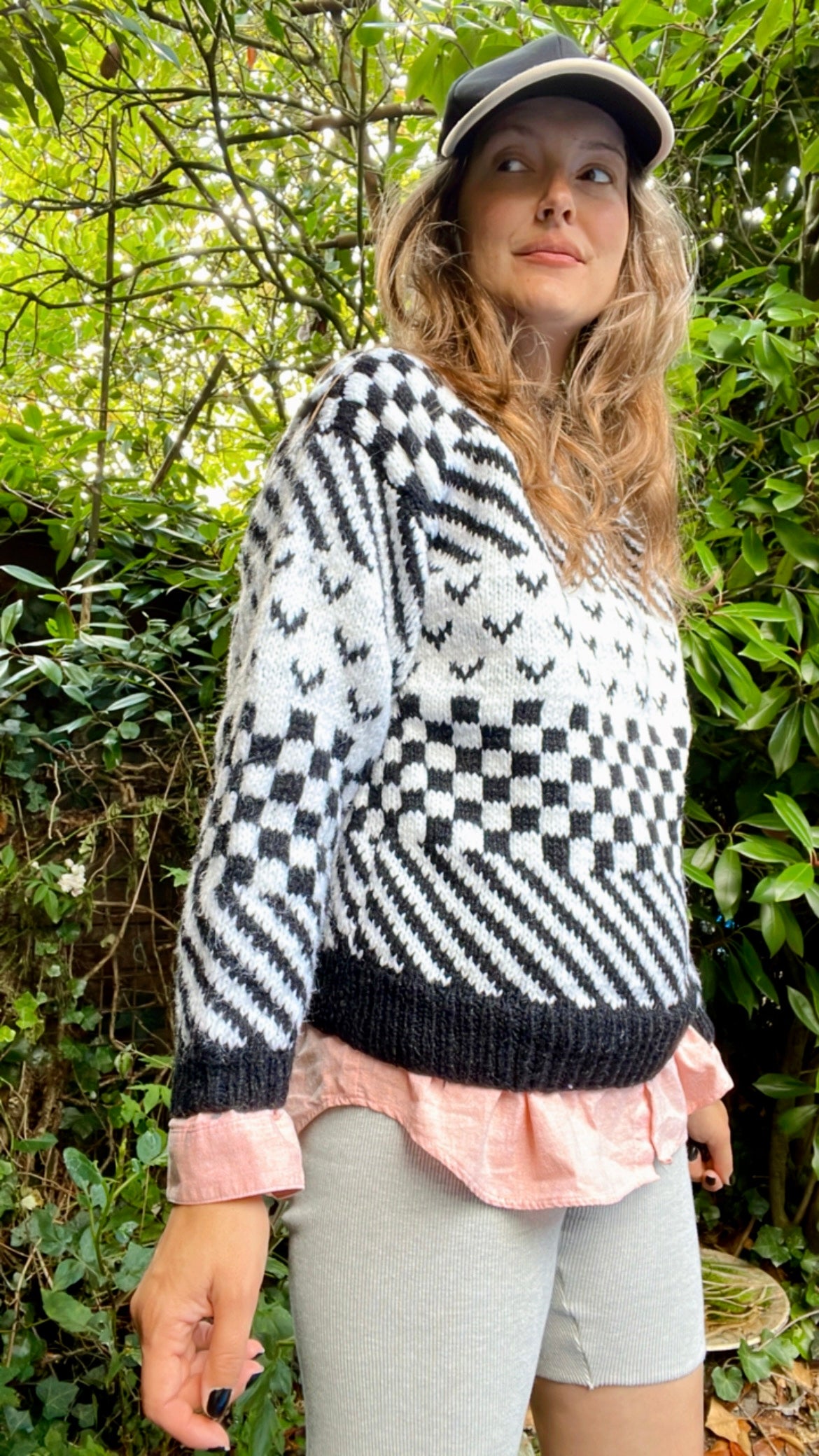 B&W Pattern Jumper