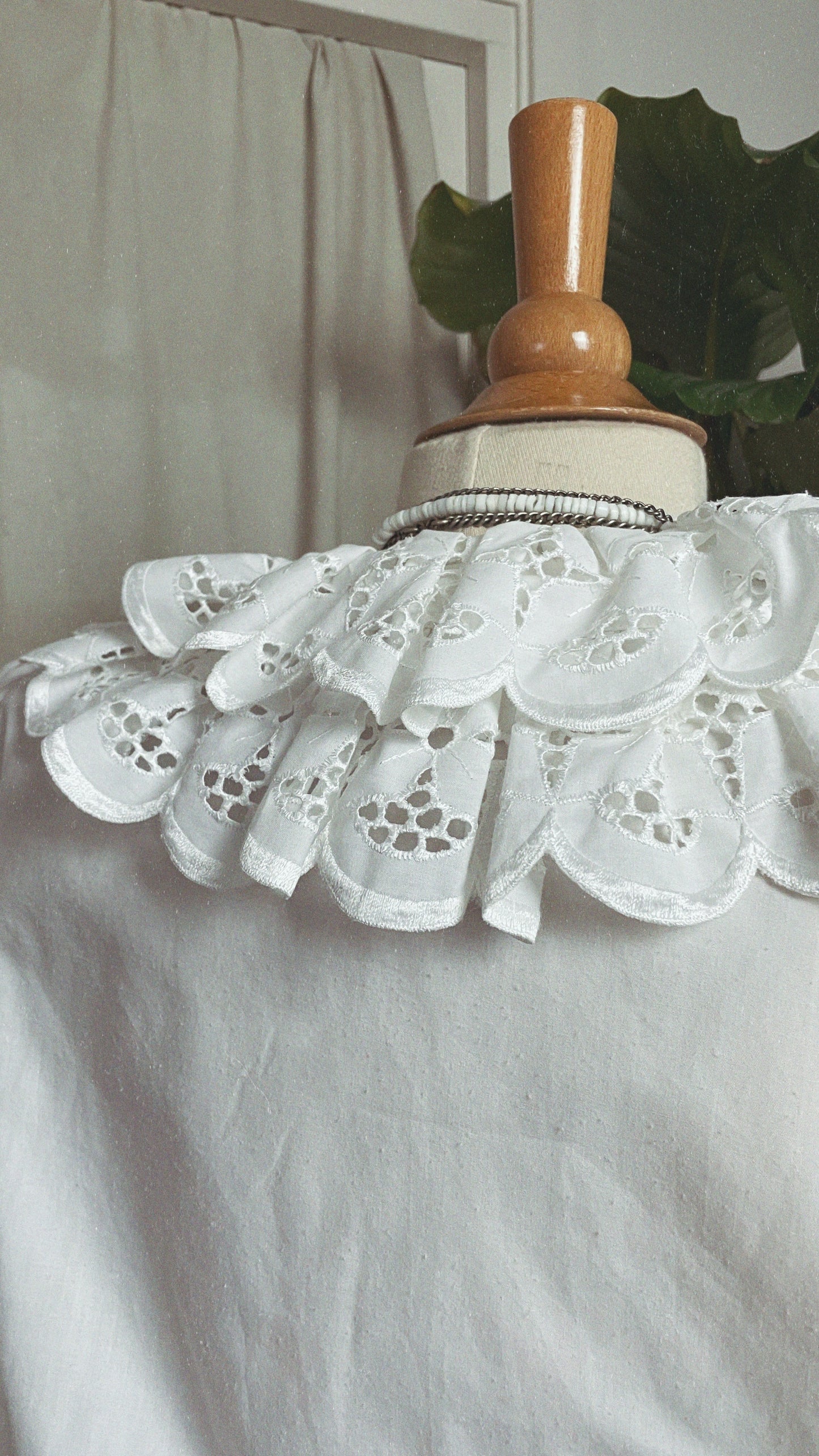 Broderie Ruffle Top
