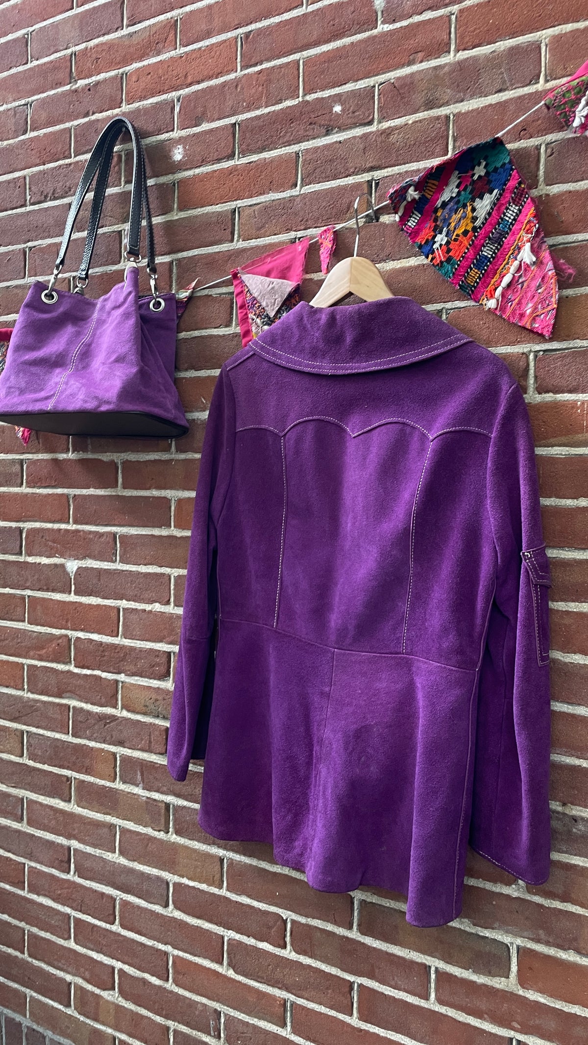 70s Purple Suede Jacket