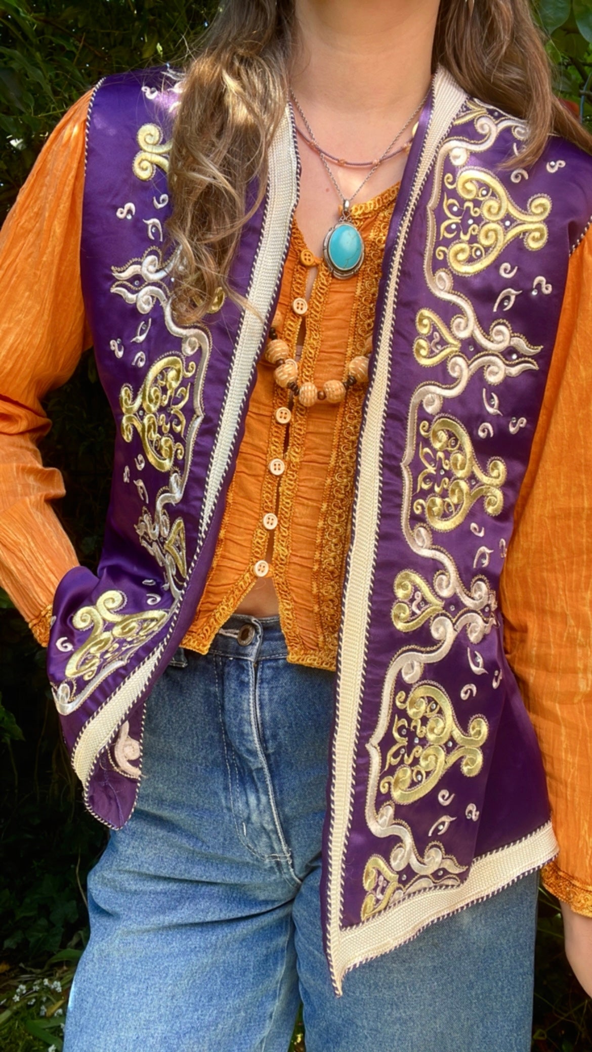 Boho Satin Waistcoat