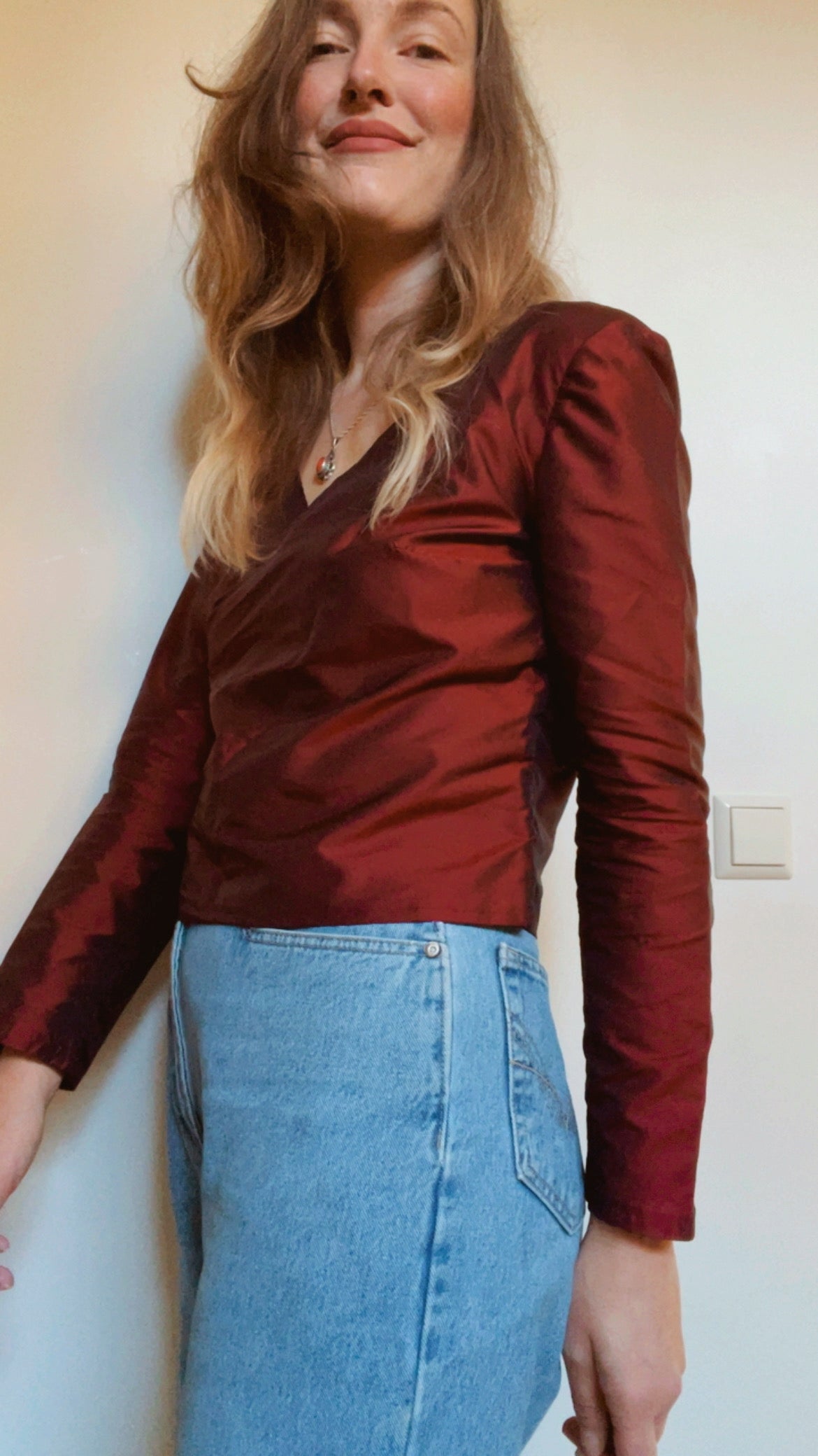 Ruby Satin Top