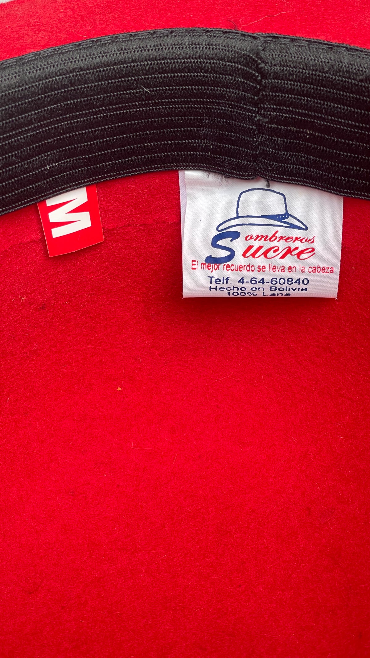 Red Wool Bowl Hat