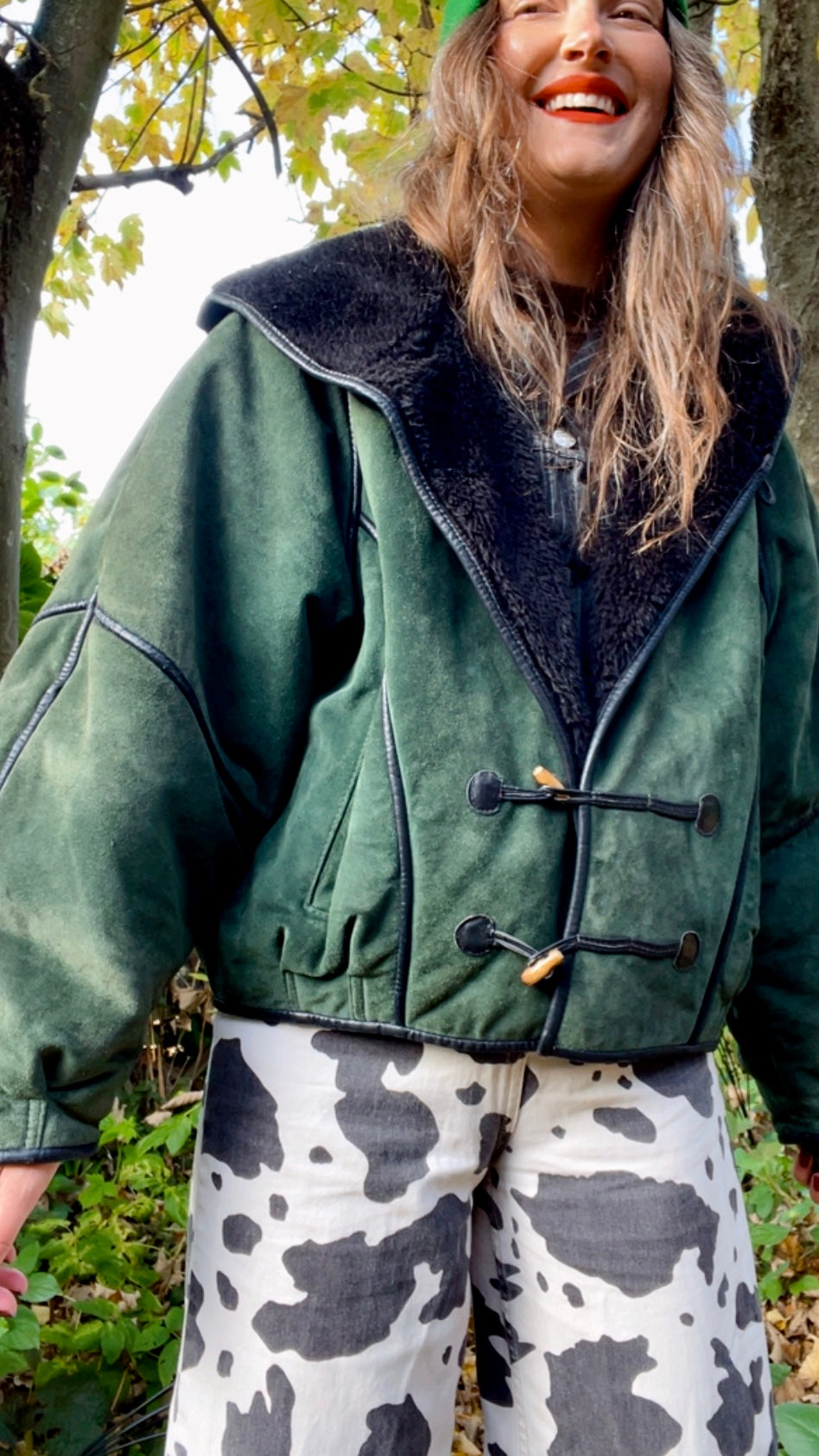 Hooded Shearling Coat