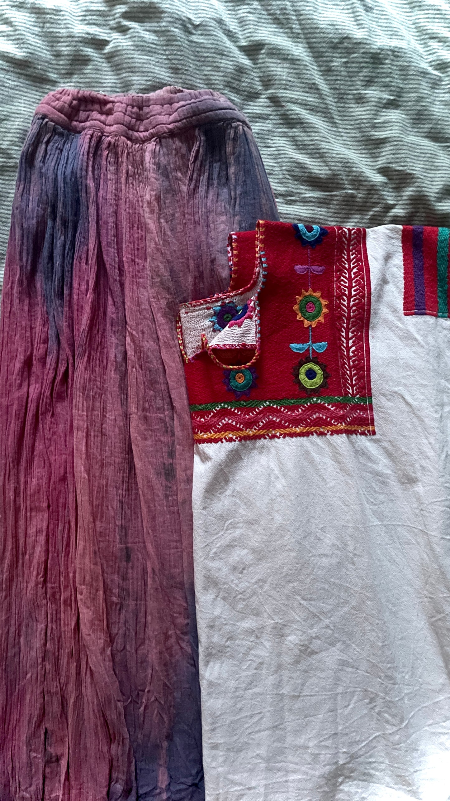Wide Leg Tie Dye Trousers