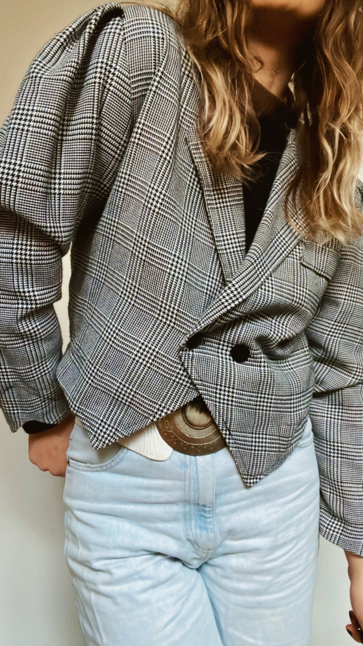 Pied-de-poule Blazer