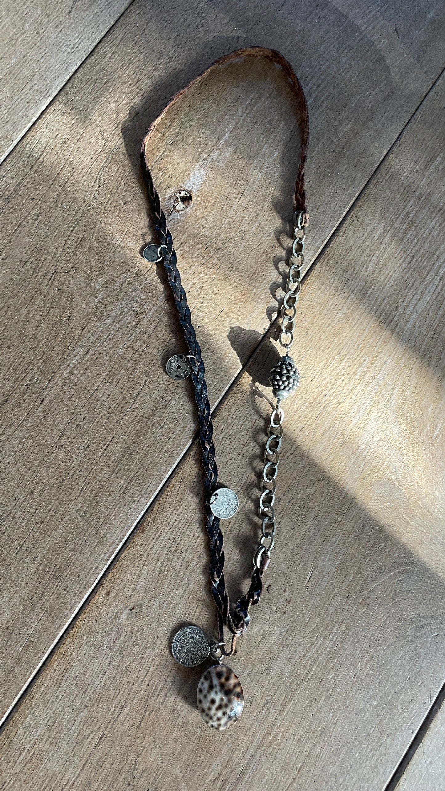 Leather & Metal Necklace