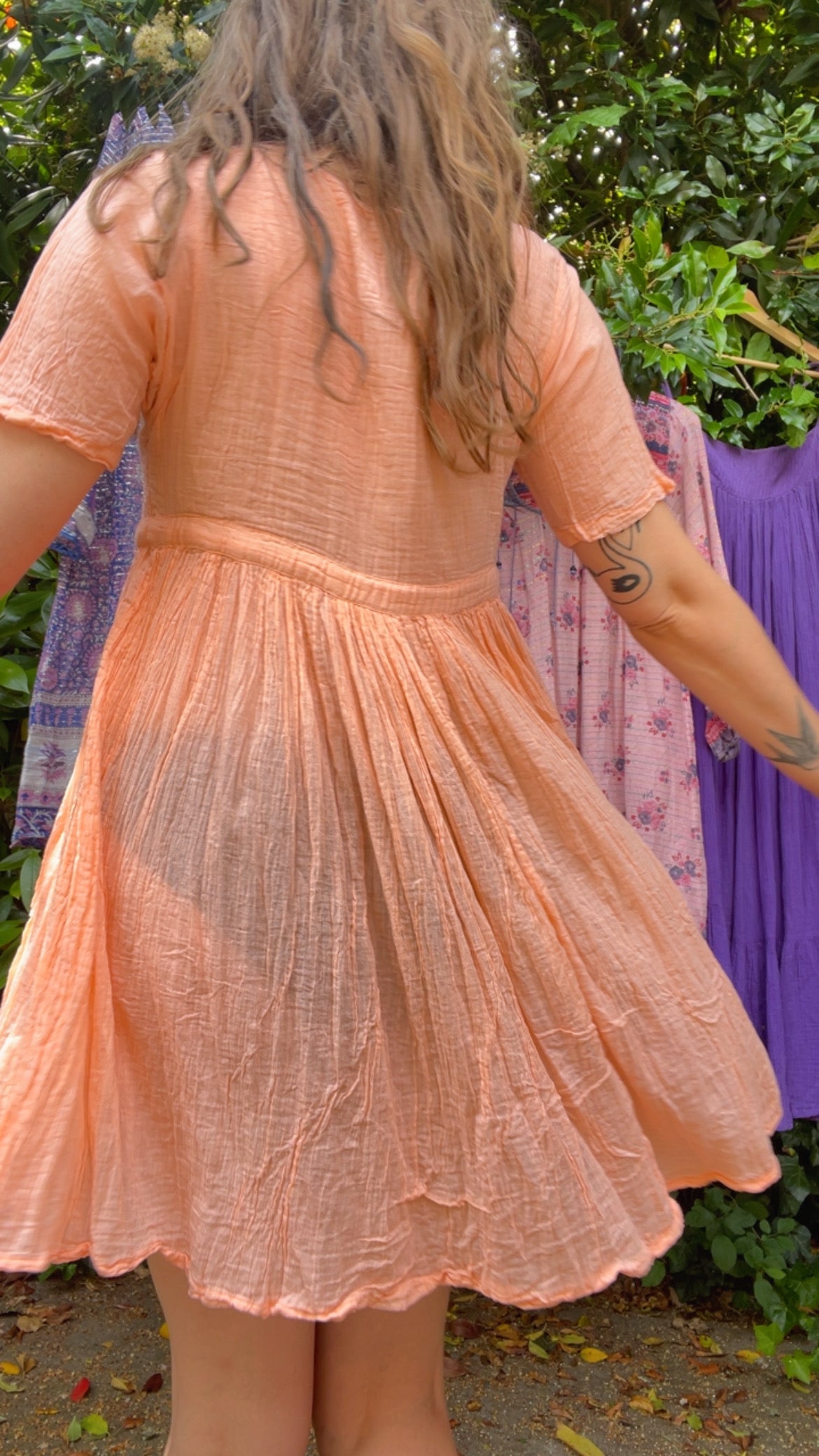 Gauze Mini Dress