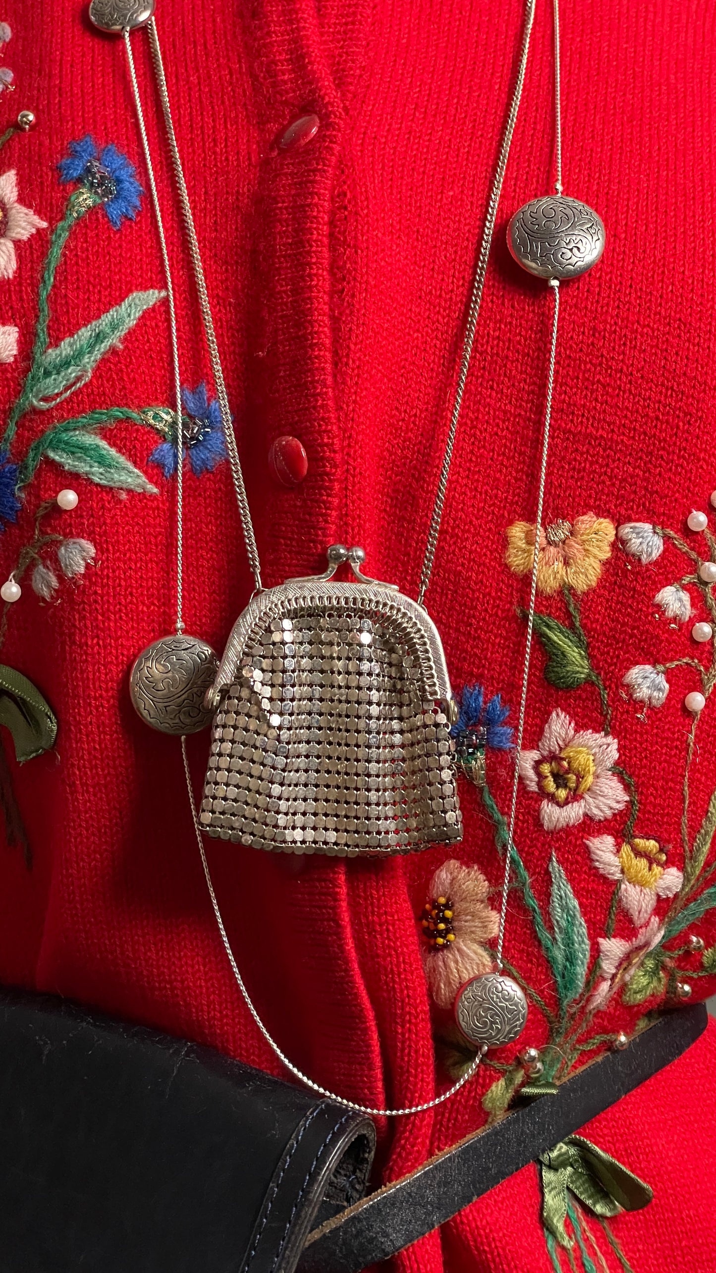 Mini purse necklace