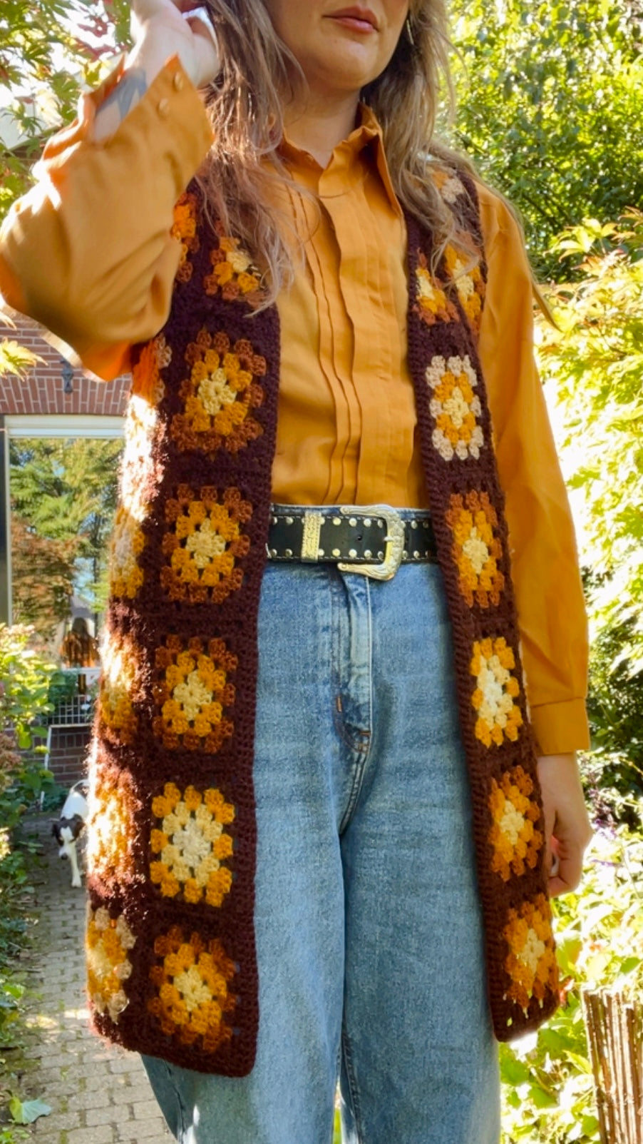 Golden Pleated LS Shirt