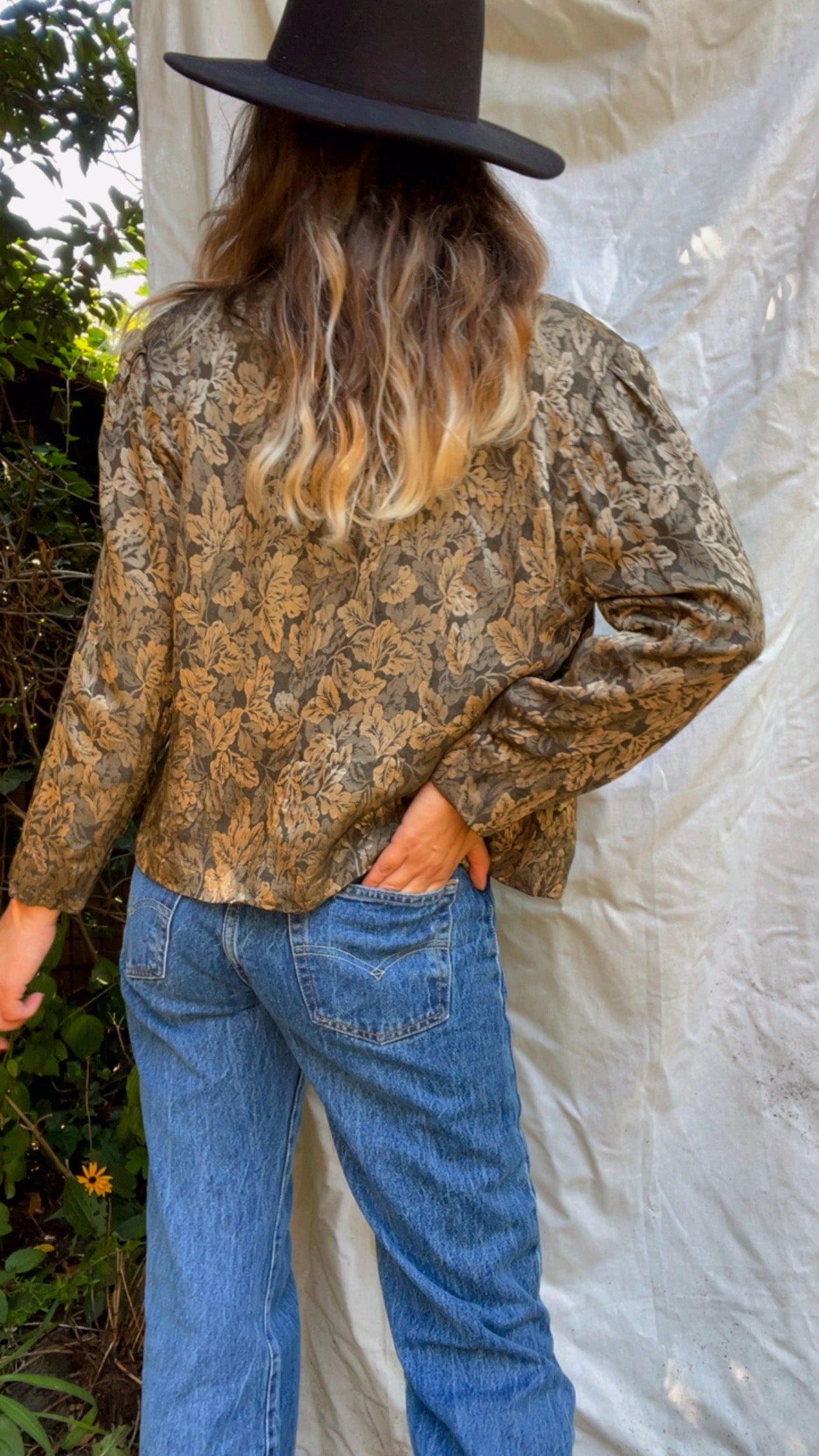 Botanical Blazer Top