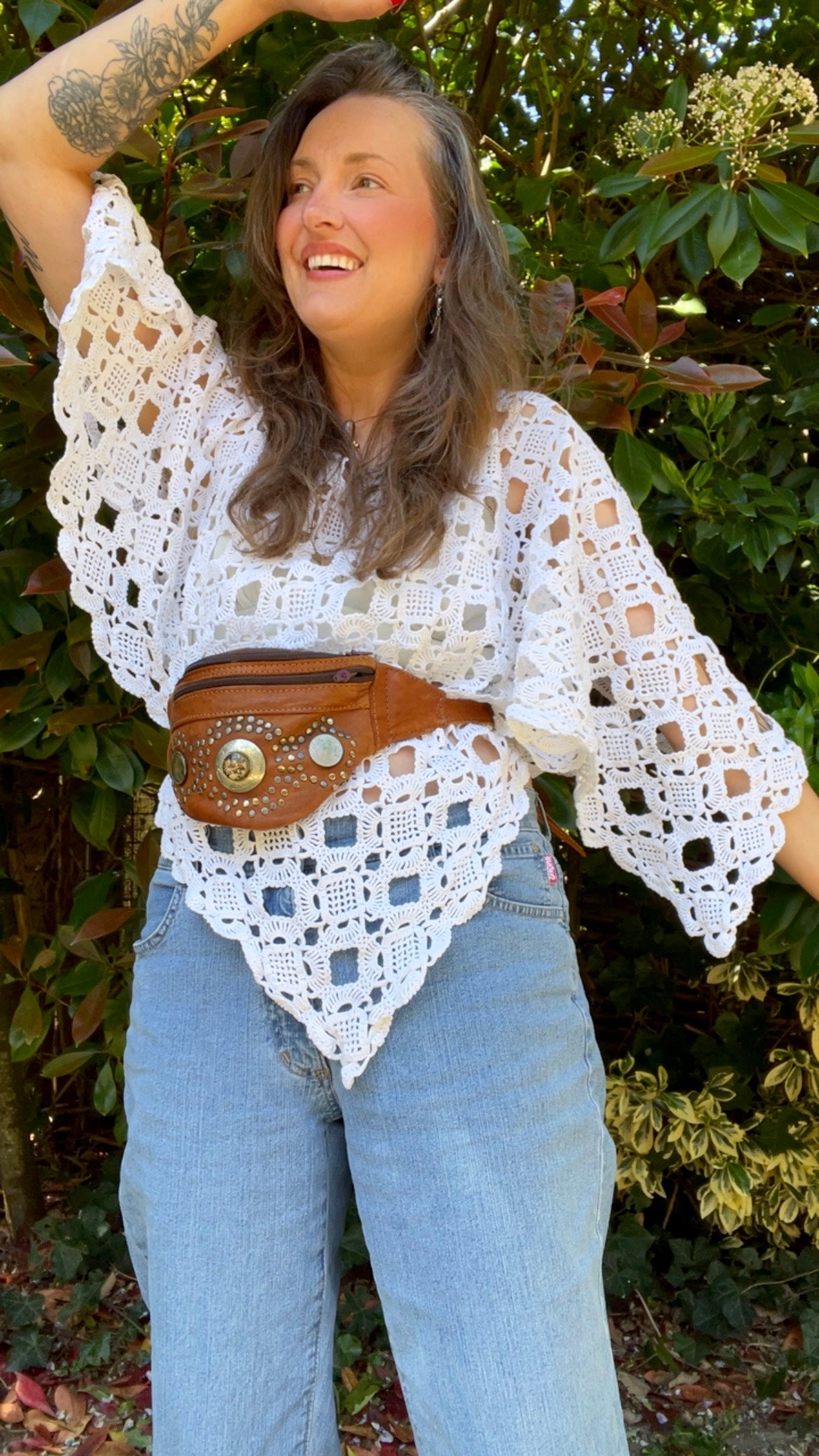 Reworked • Crochet Poncho Top