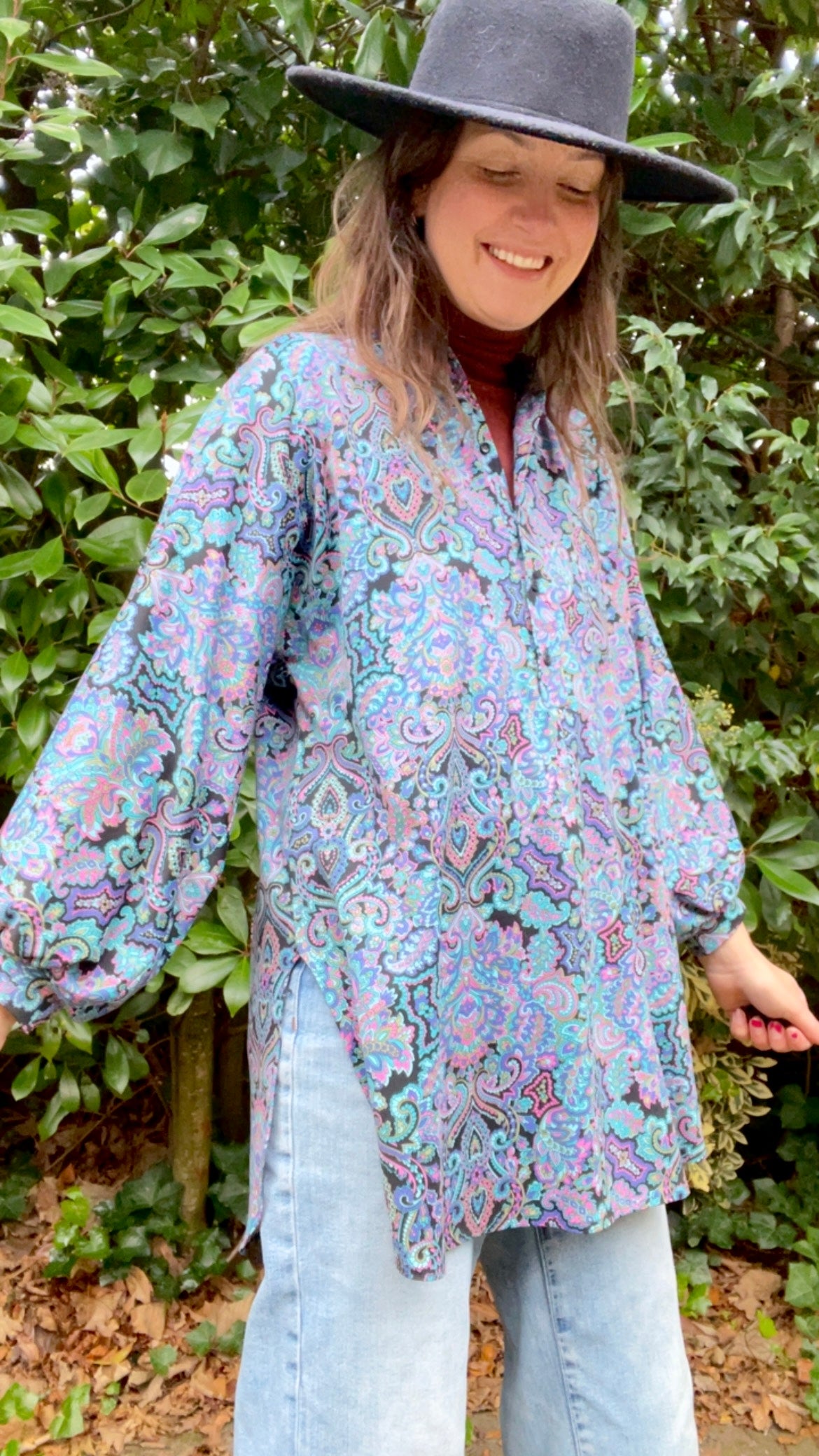 60s Paisley Top