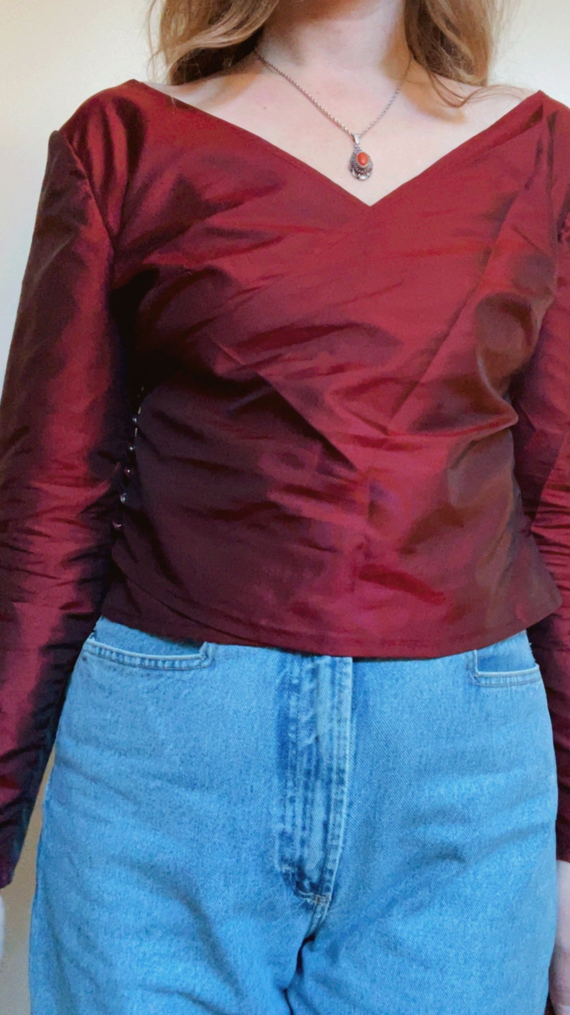 Ruby Satin Top