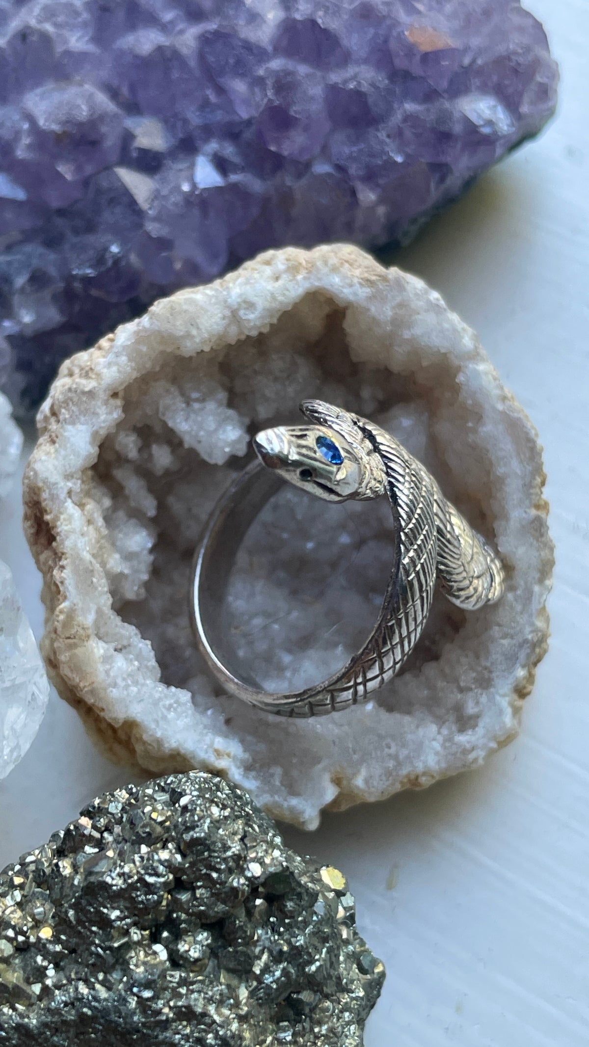 925 Silver Serpent Ring