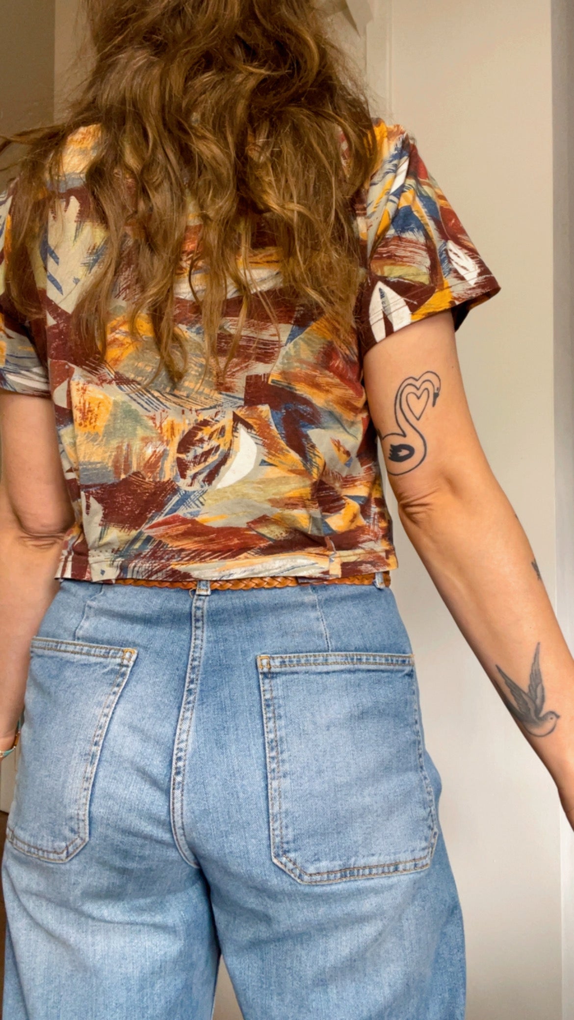 Printed 90s Top