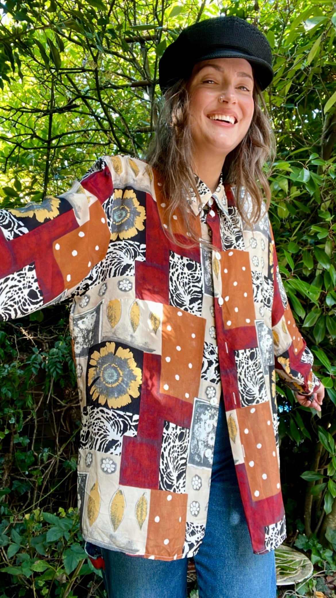 Patchwork Print Shirt