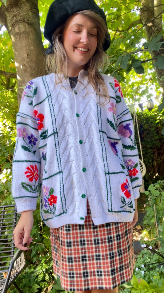 Flower Novelty Cardigan