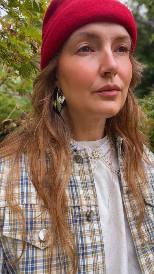 Enamel Earrings