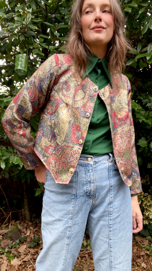 Sparkle Cropped Blazer