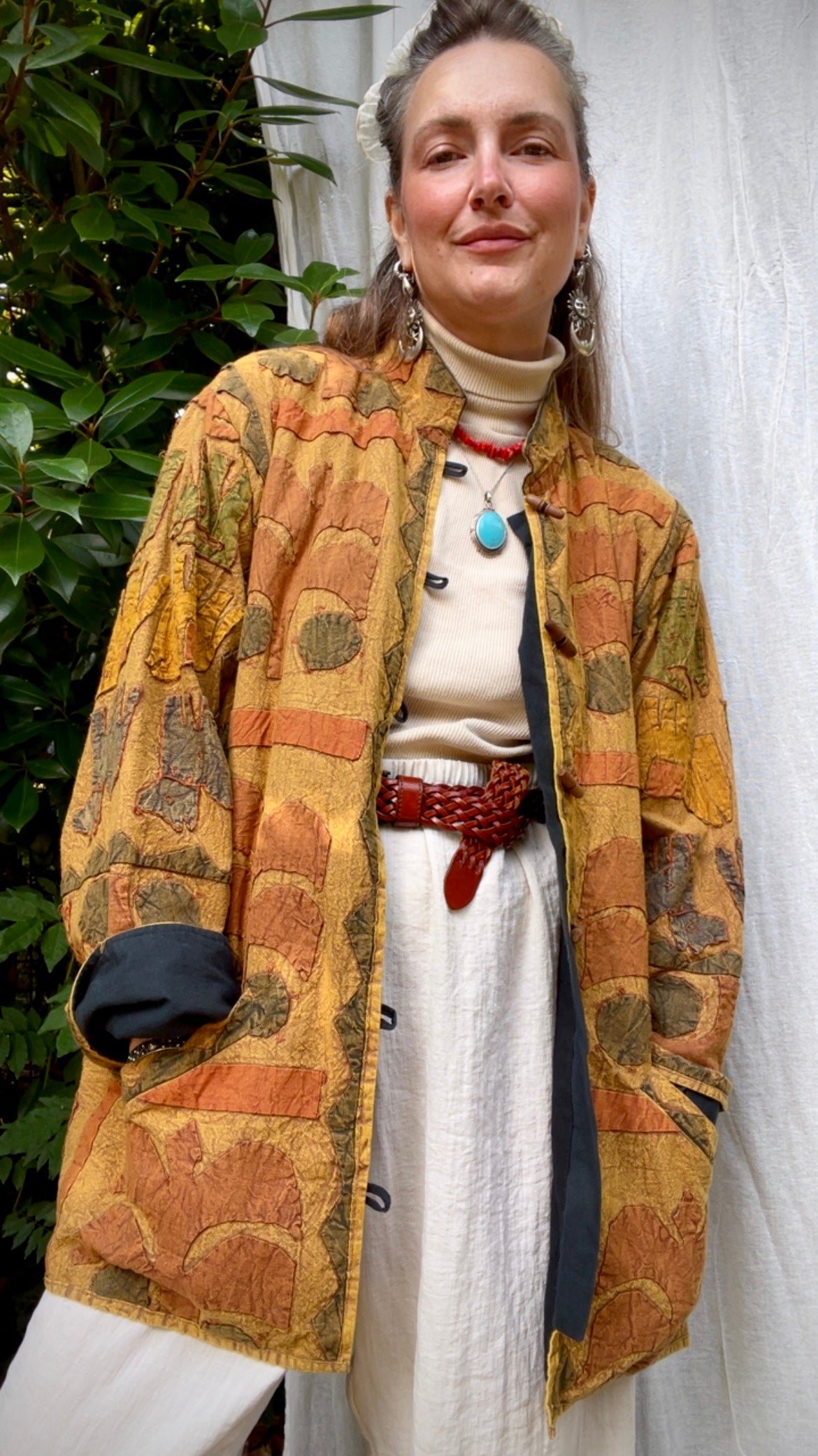 Golden Kantha Shacket