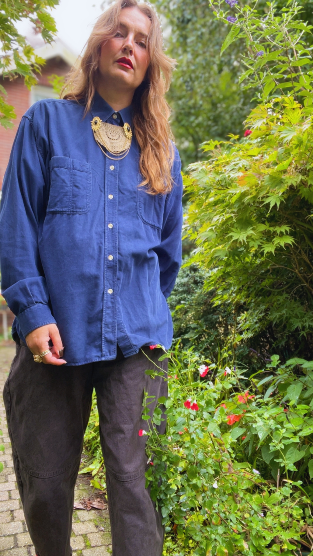 Corduroy Button-down Shirt