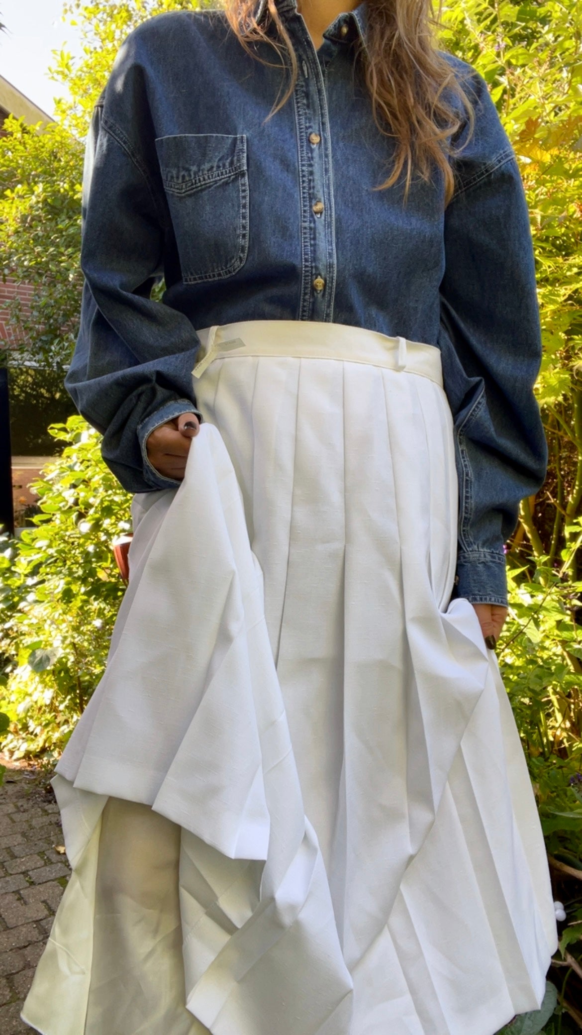 Deadstock Pleated Skirt