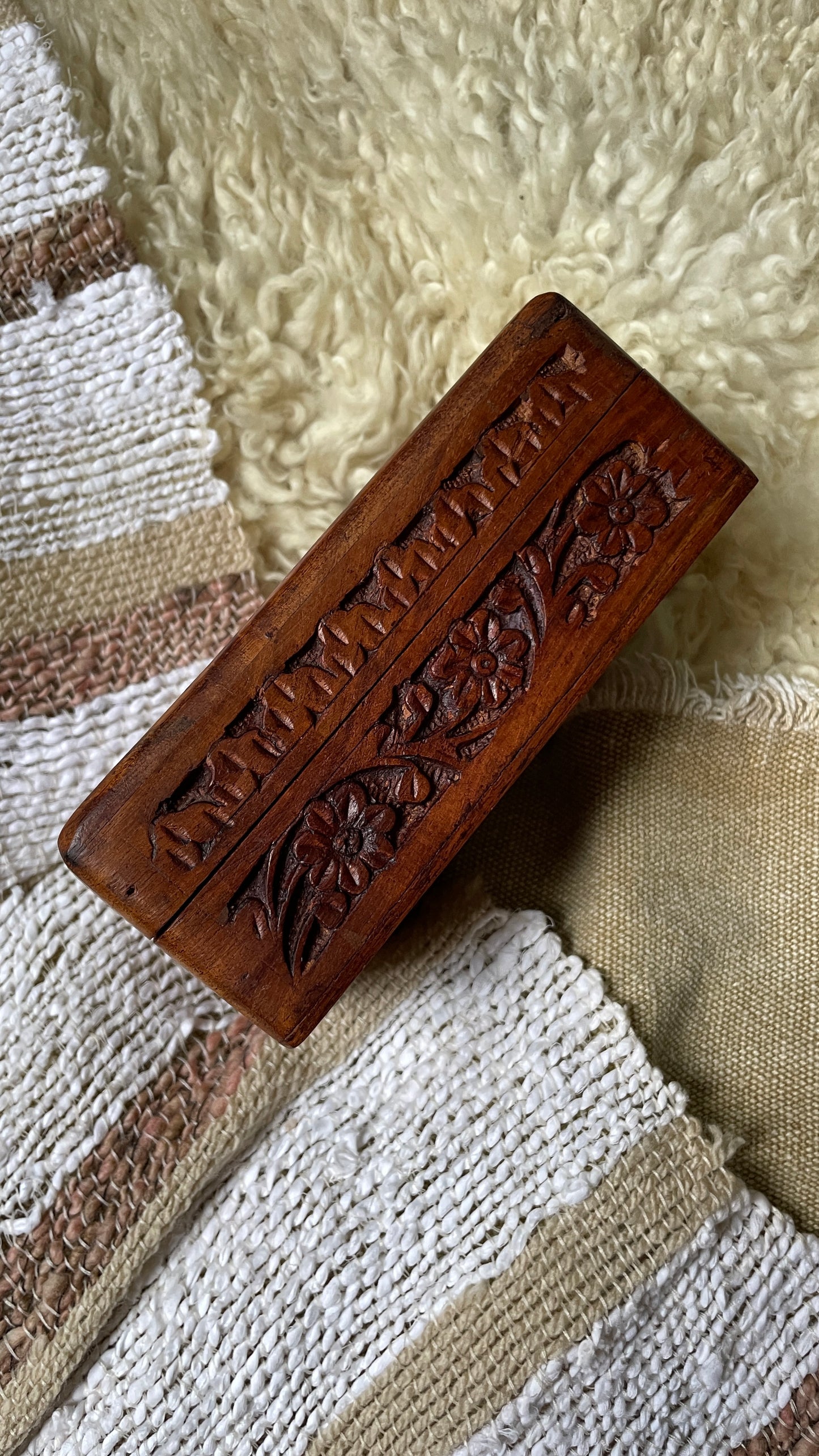 Wood Carved Box