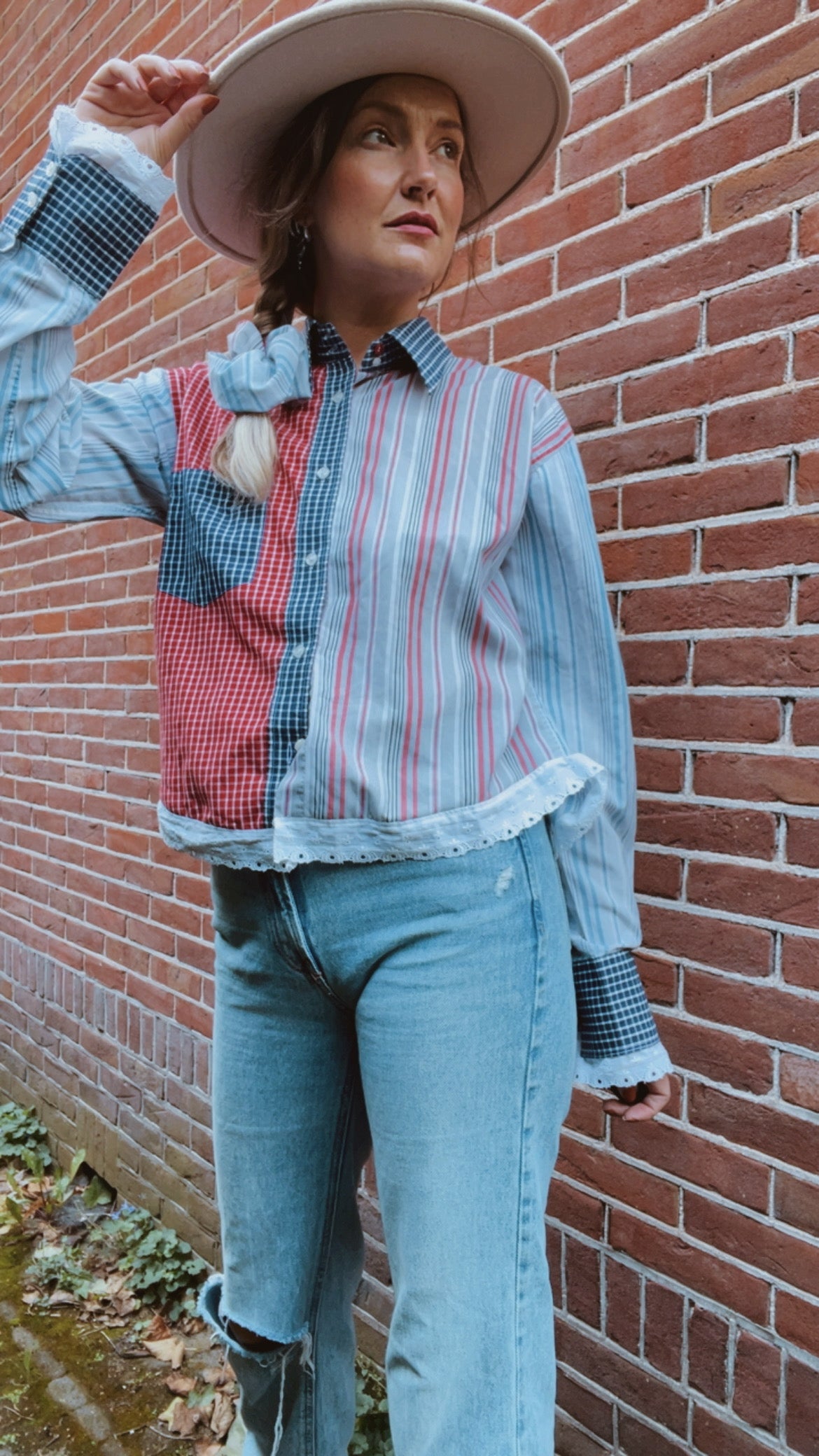 Reworked • Shirt & Scrunchie