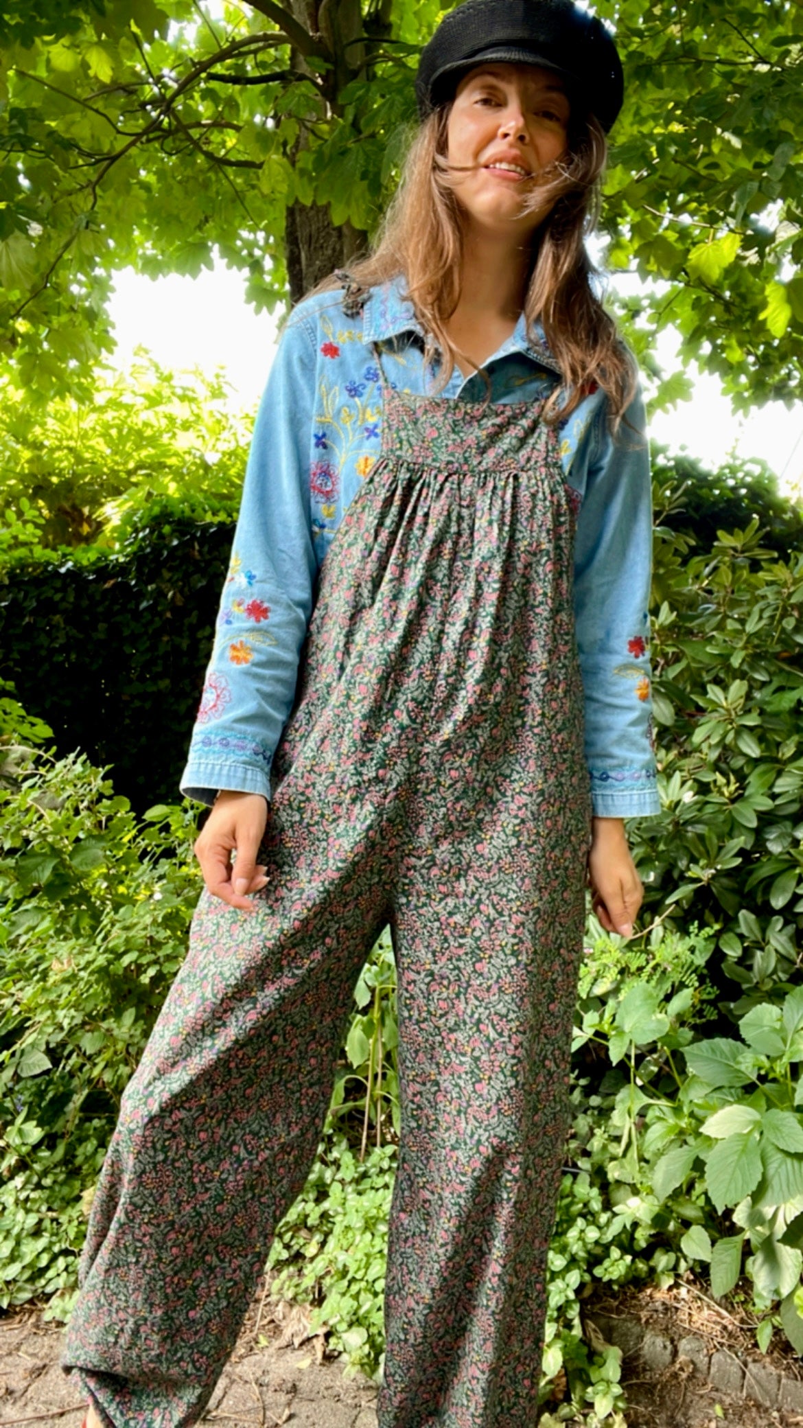 Floral Boho Dungarees