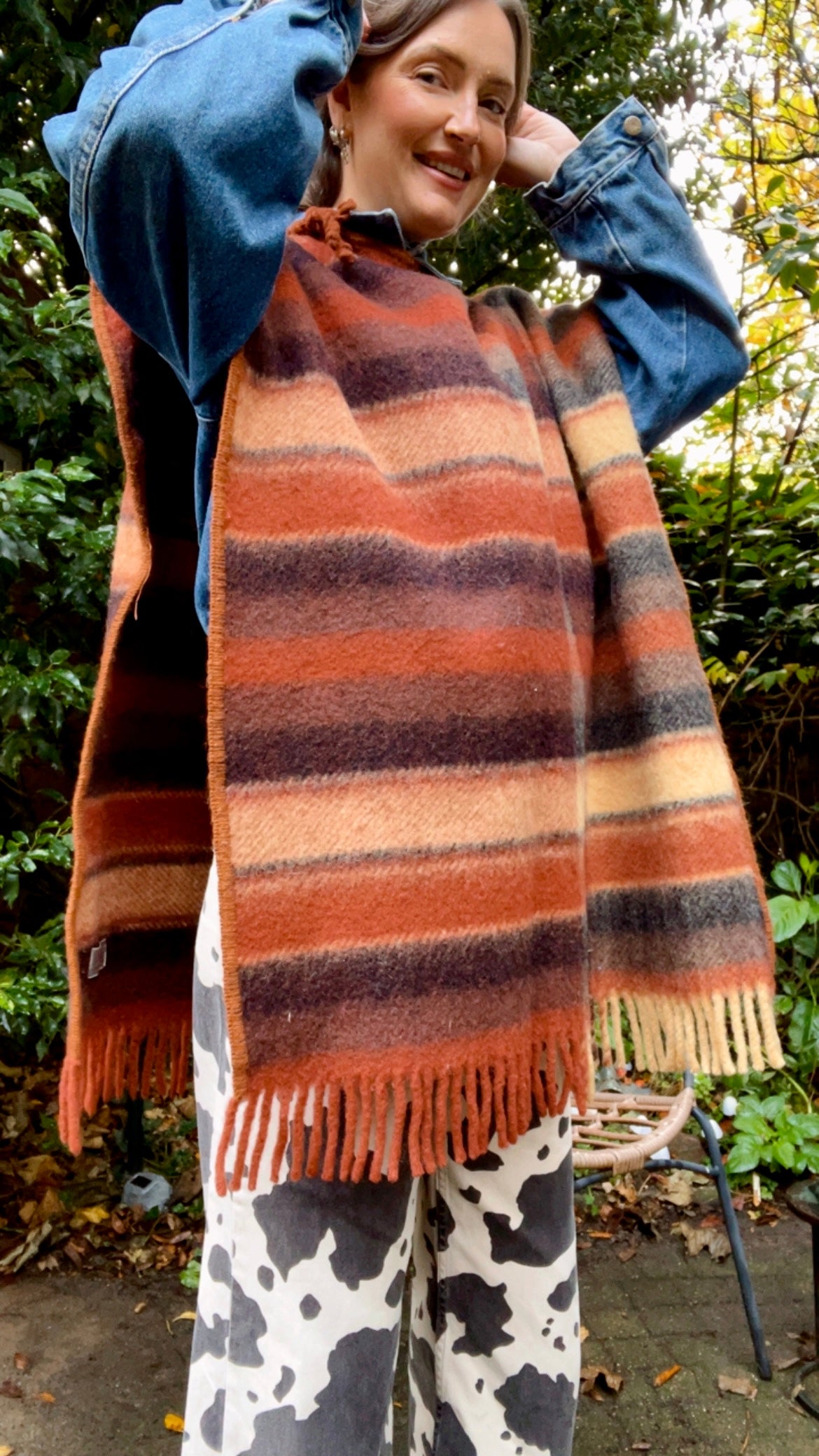 Woolen Blanket Poncho
