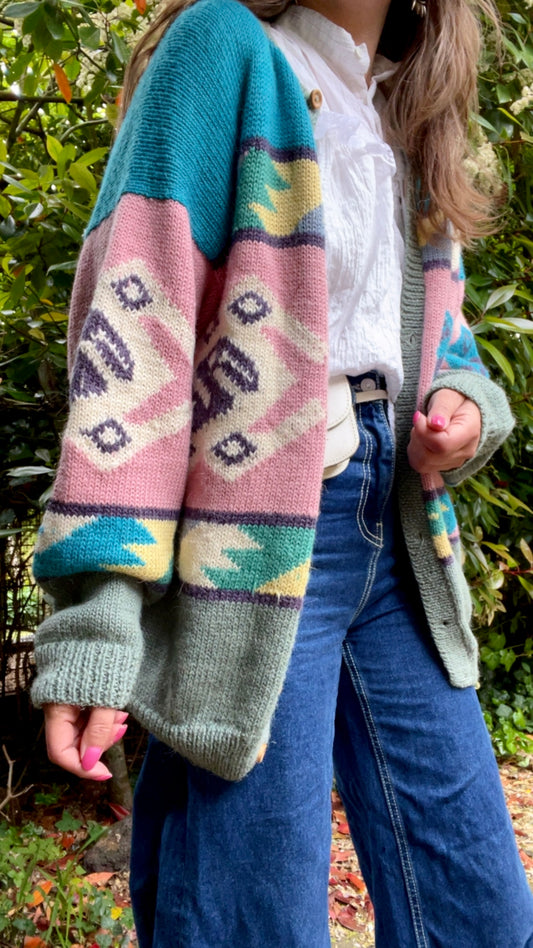 Wool Pastel Cardigan