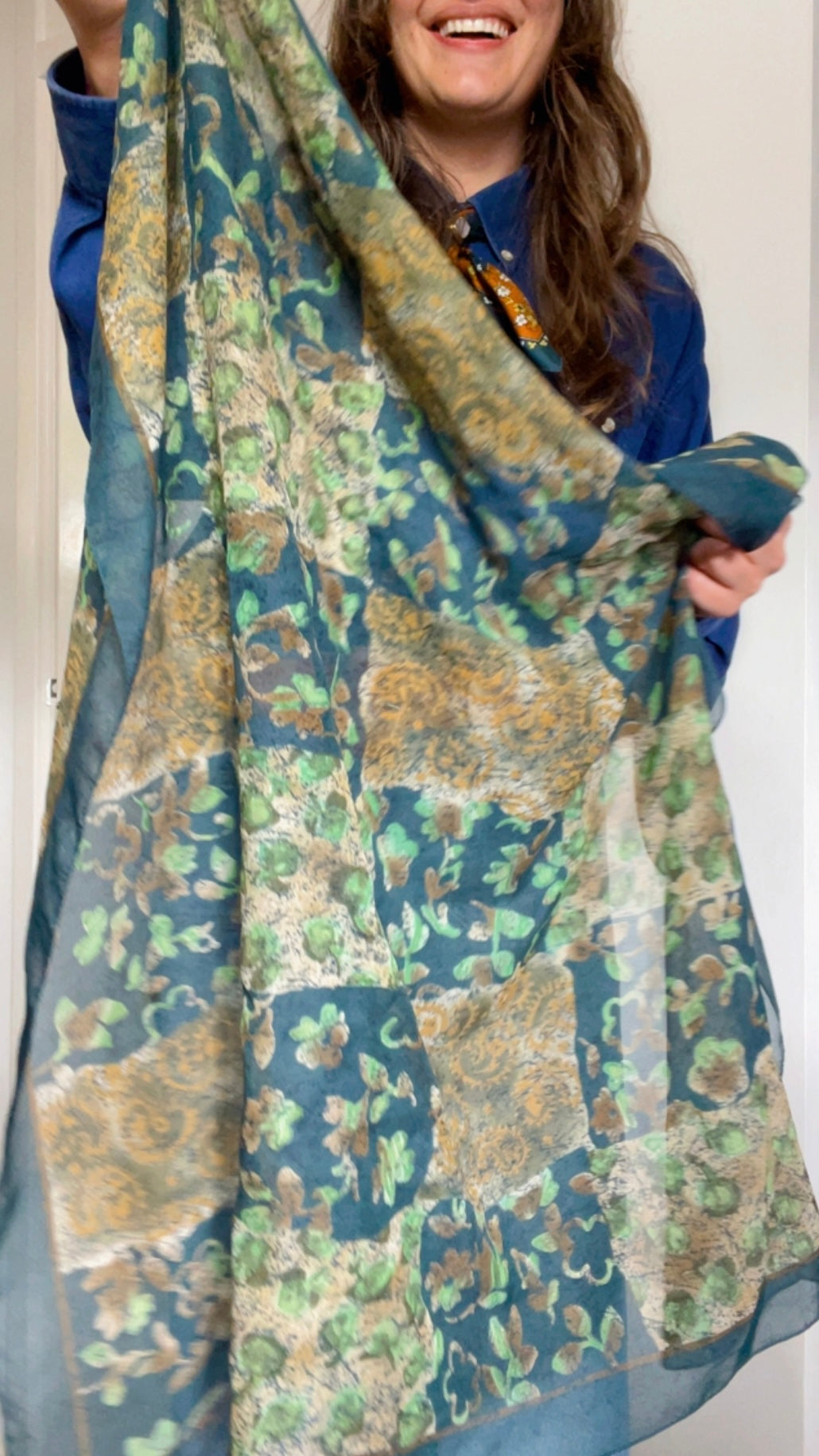 Patchwork Print Scarf