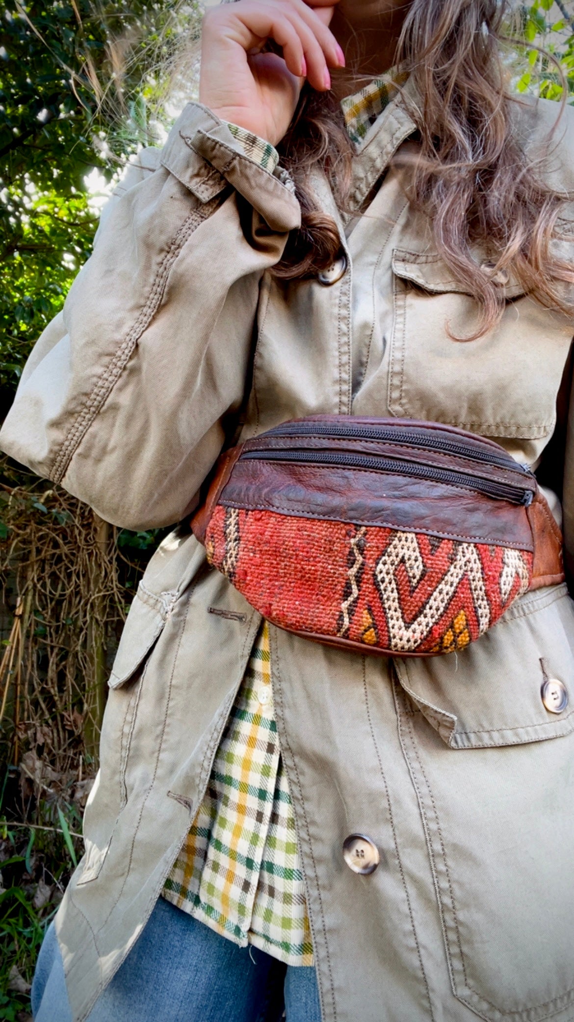 Kelim & Leather Bumbag