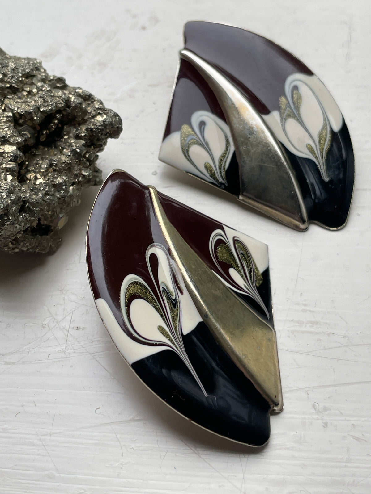 Enamel Earrings
