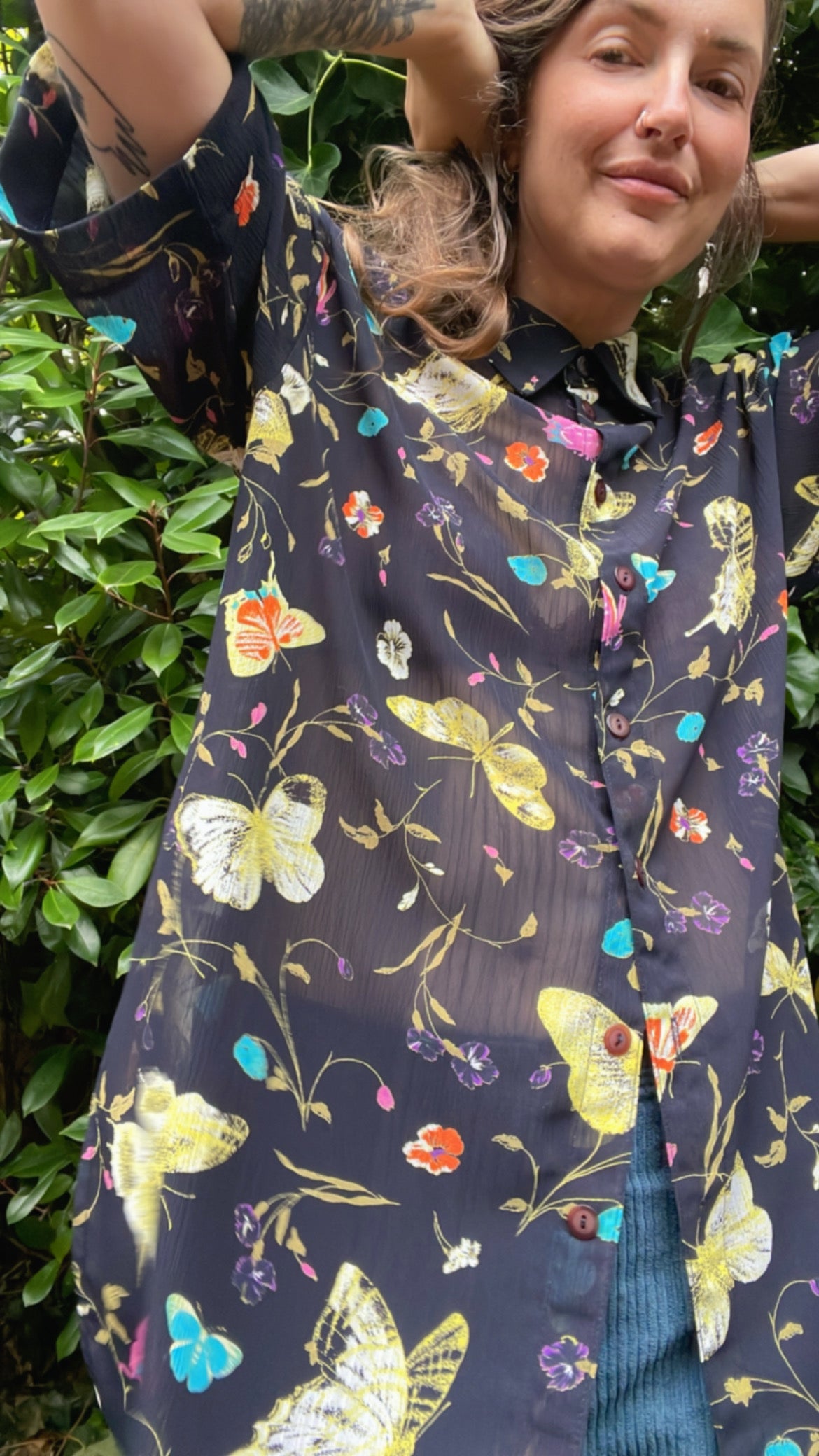 Y2K Butterfly SS Shirt