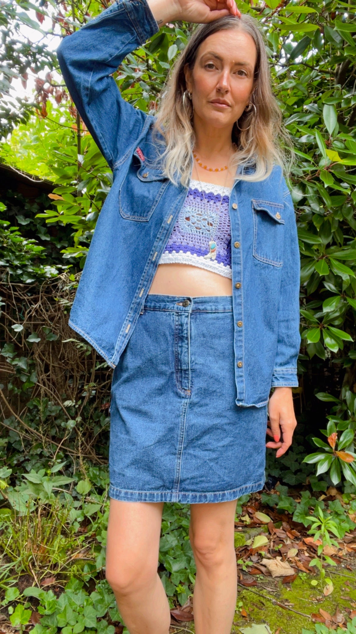 Denim Worker Skirt