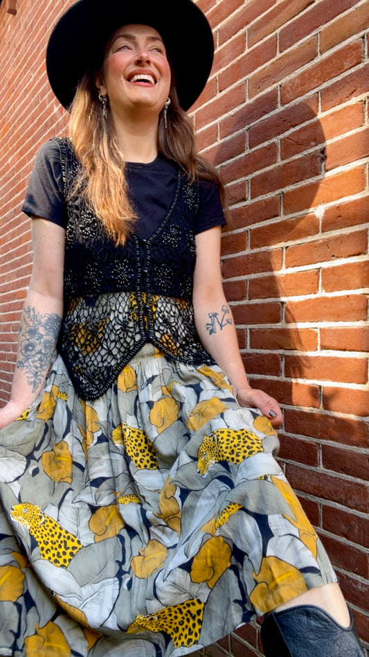 Jaguar Midi Skirt