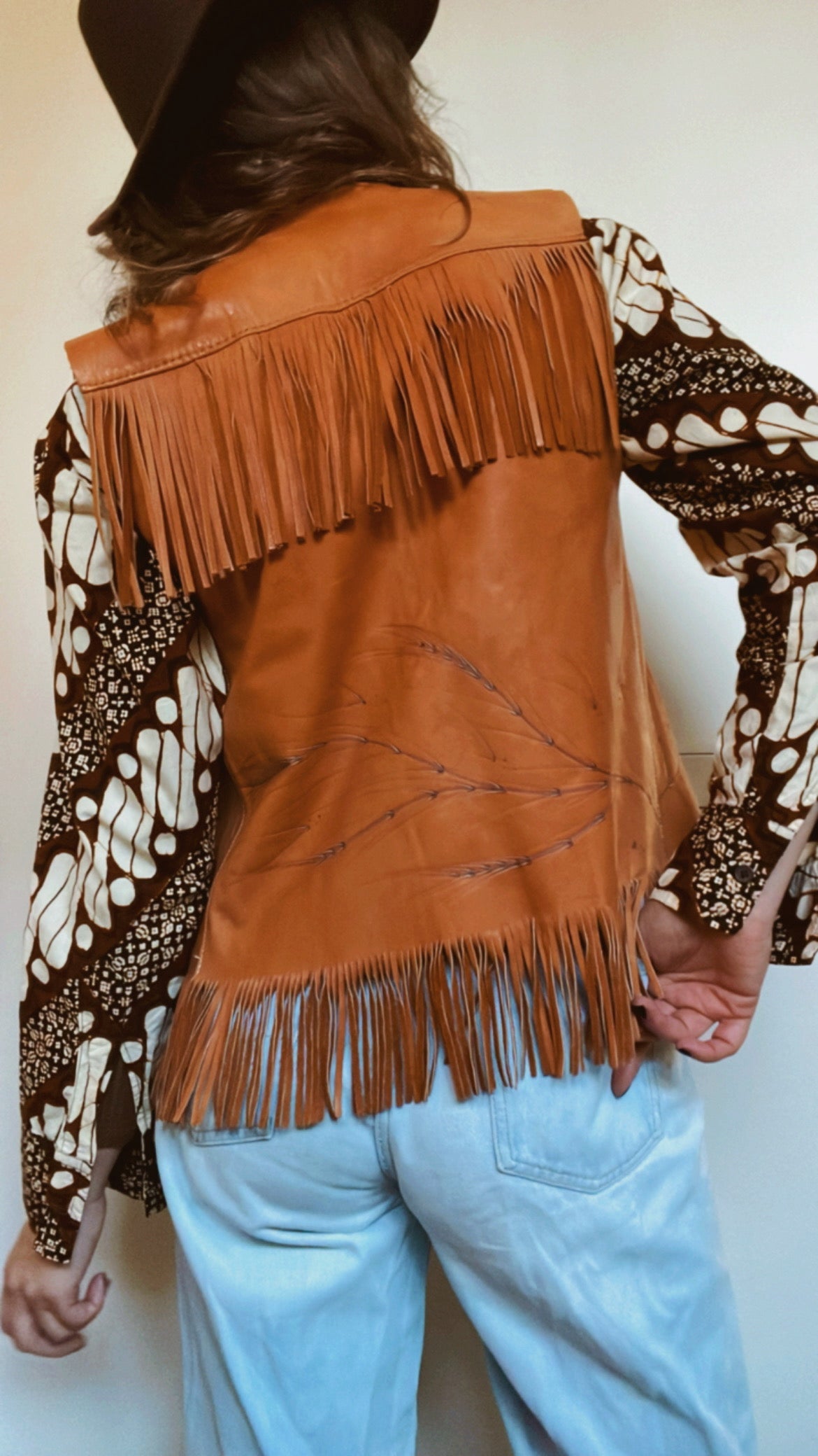 Leather Fringe Vest