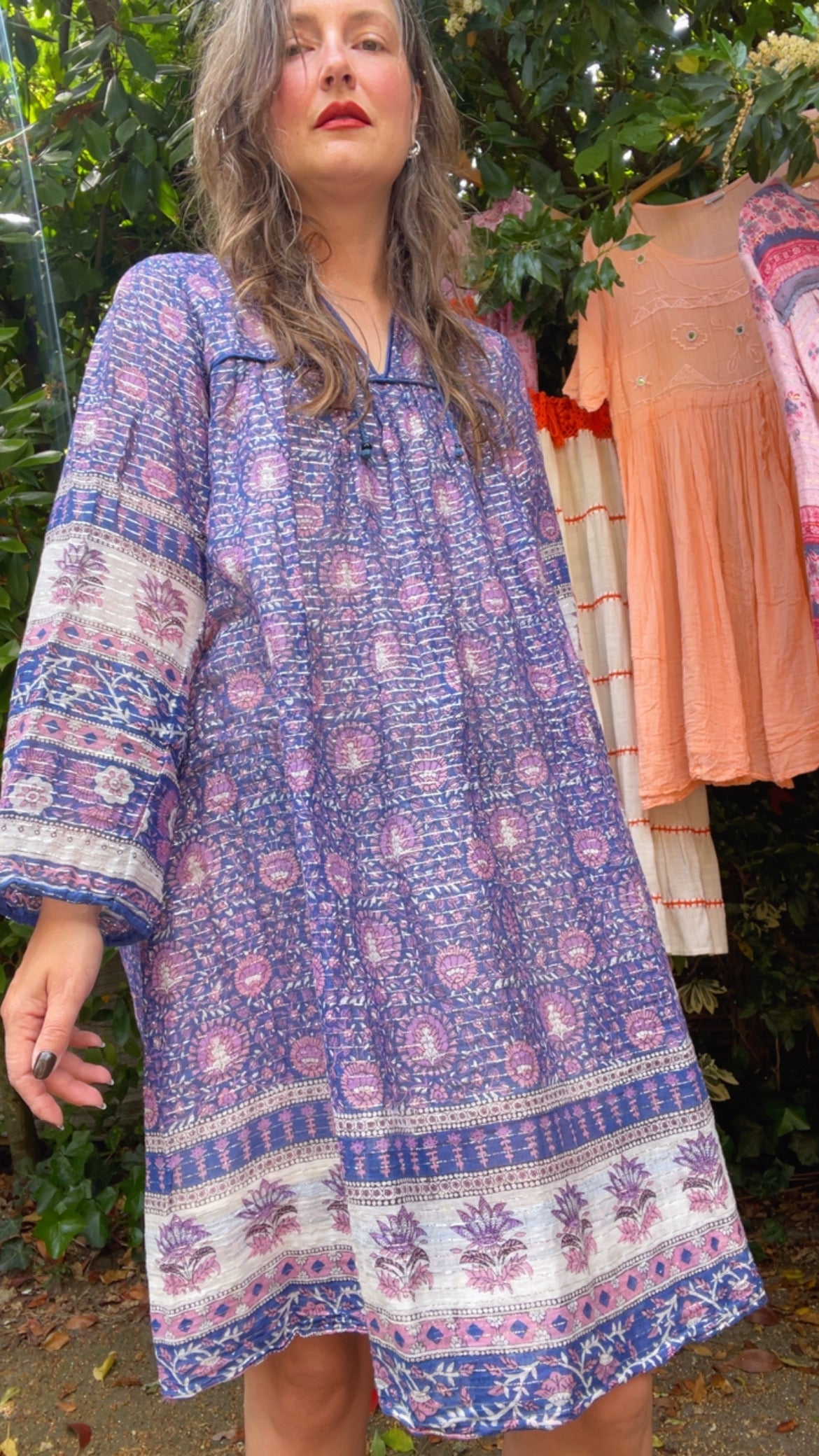 Gauze & Lurex Dress