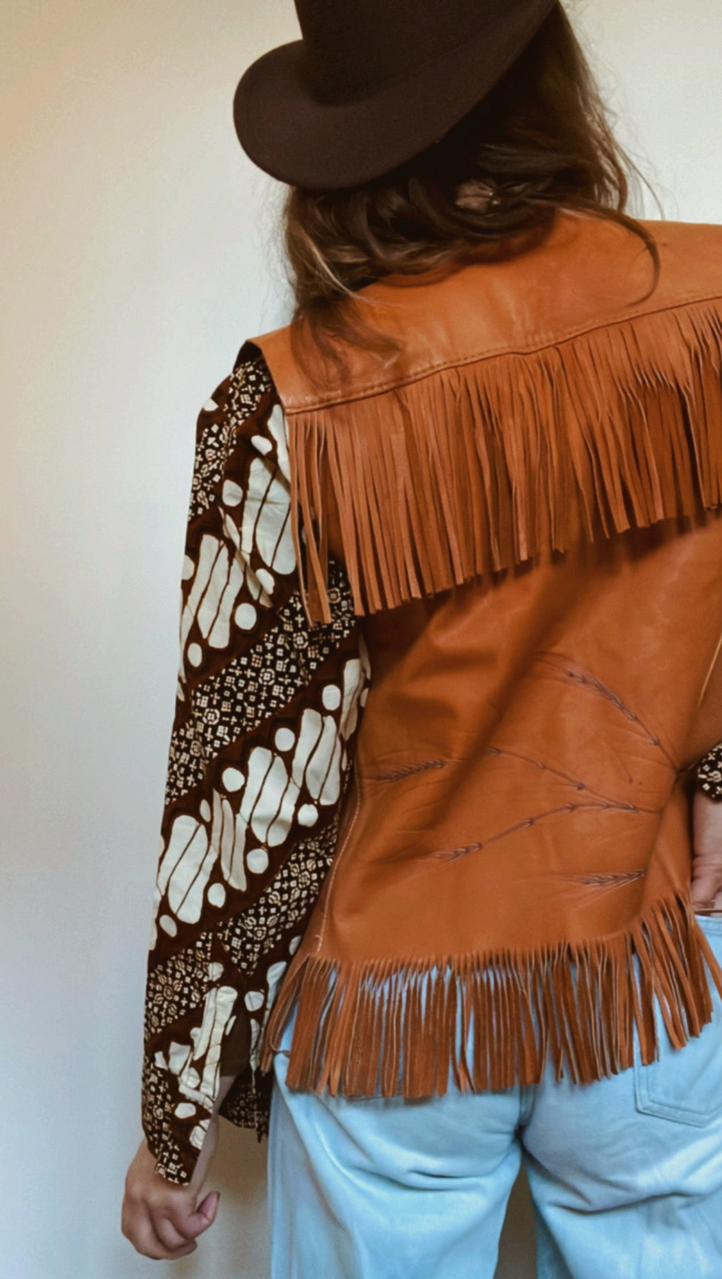 Leather Fringe Vest