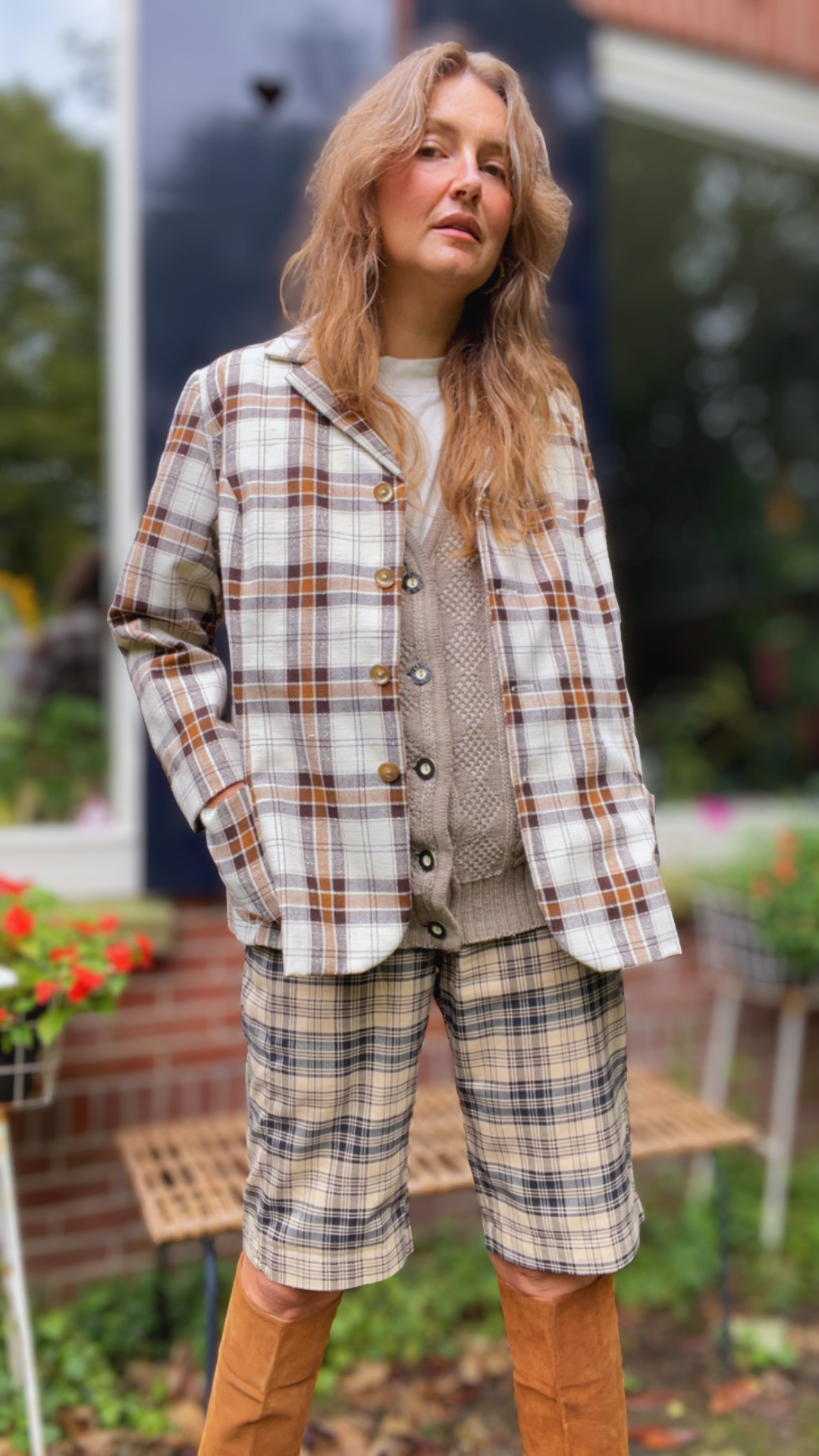 70s Check Blazer