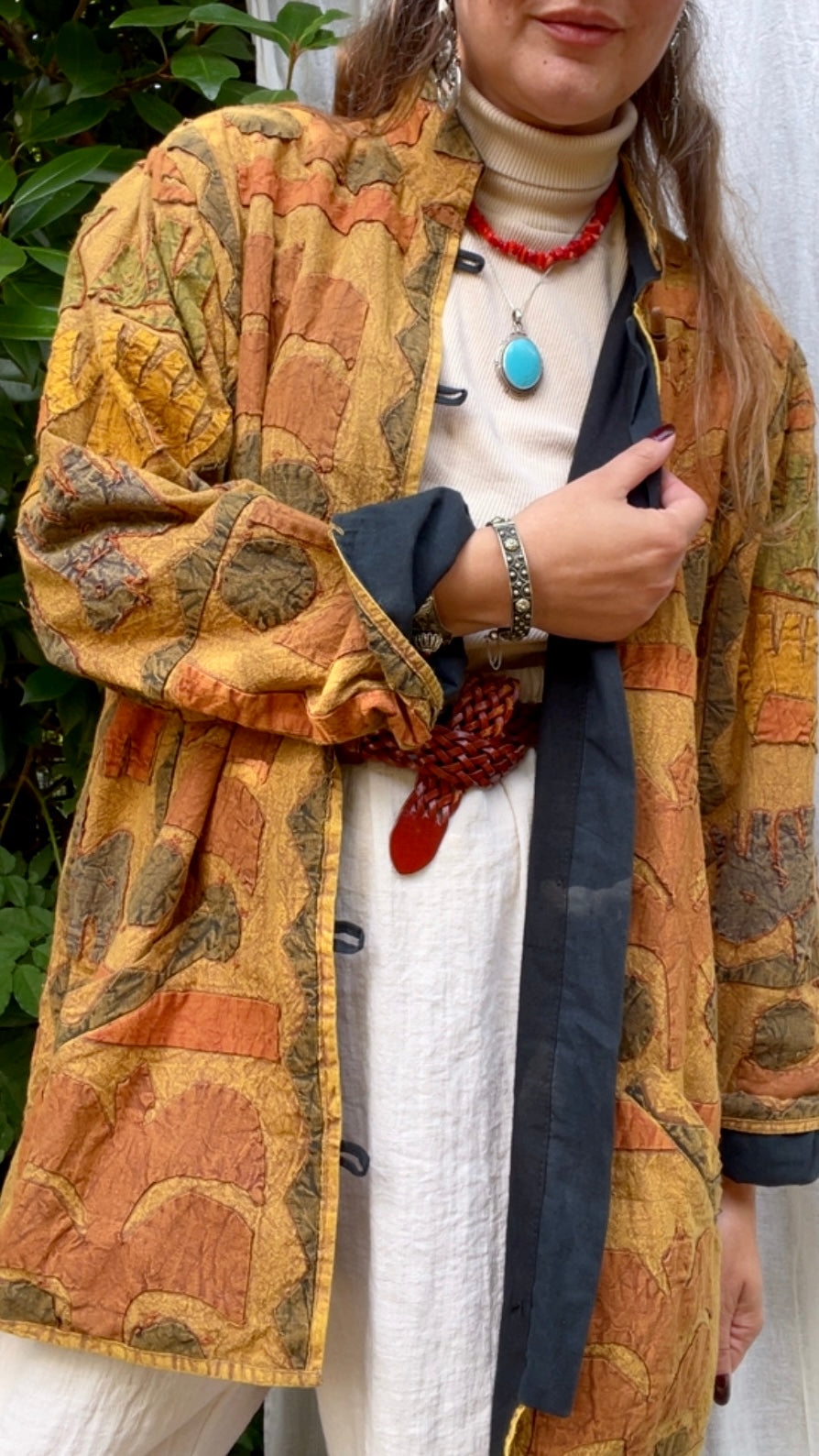 Golden Kantha Shacket