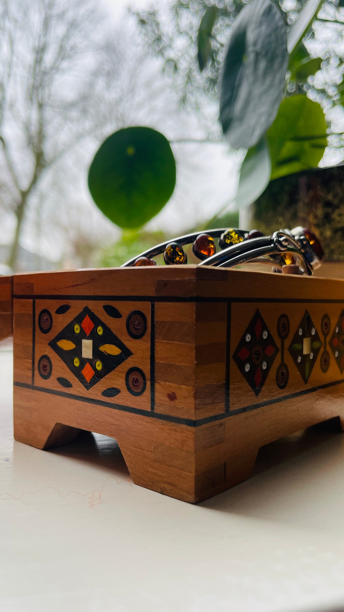 Wood Inlay Treasure Box