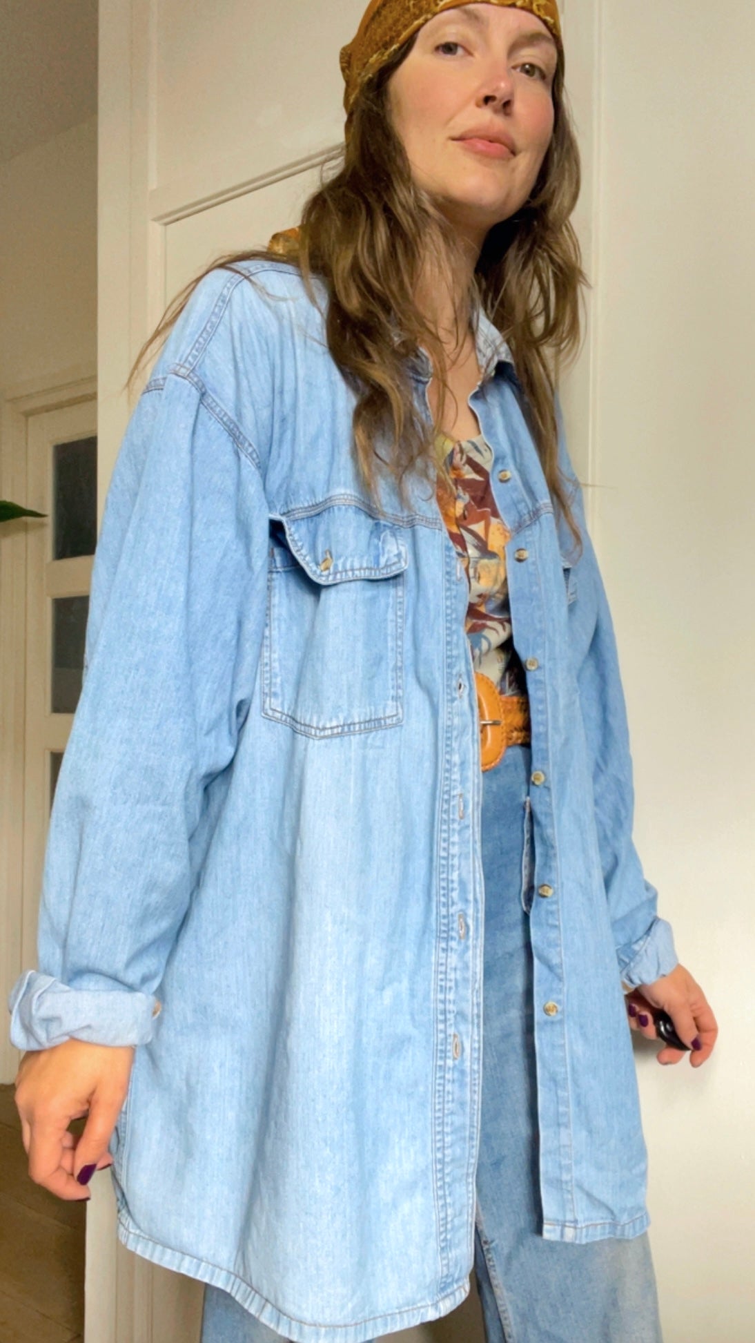 Oversized Denim Shirt