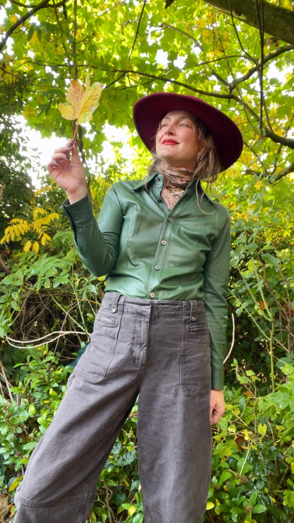 70s Leather Overshirt