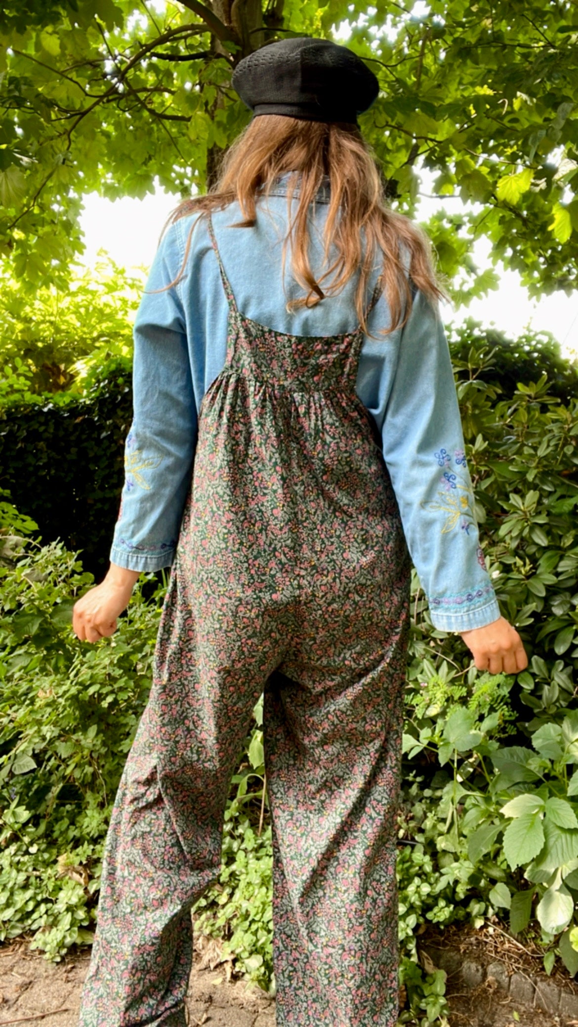 Floral Boho Dungarees