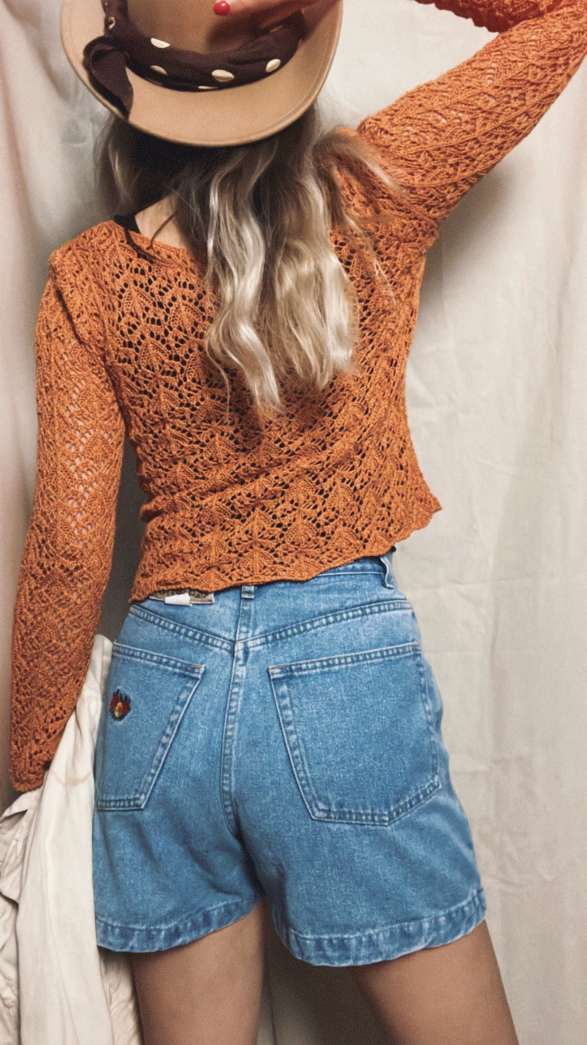 Ajour knitted top