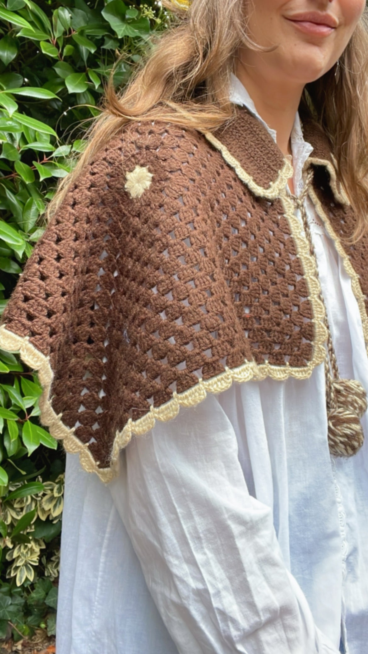 70s Crochet Capelette