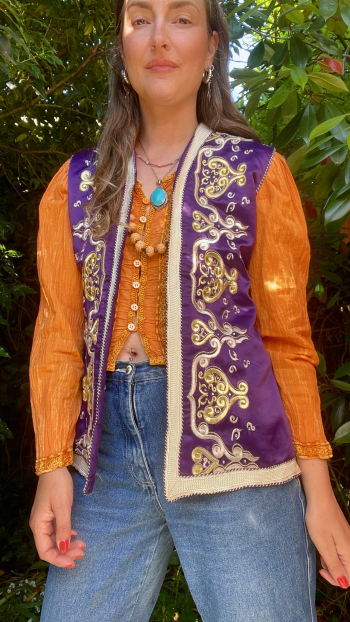 Boho Satin Waistcoat