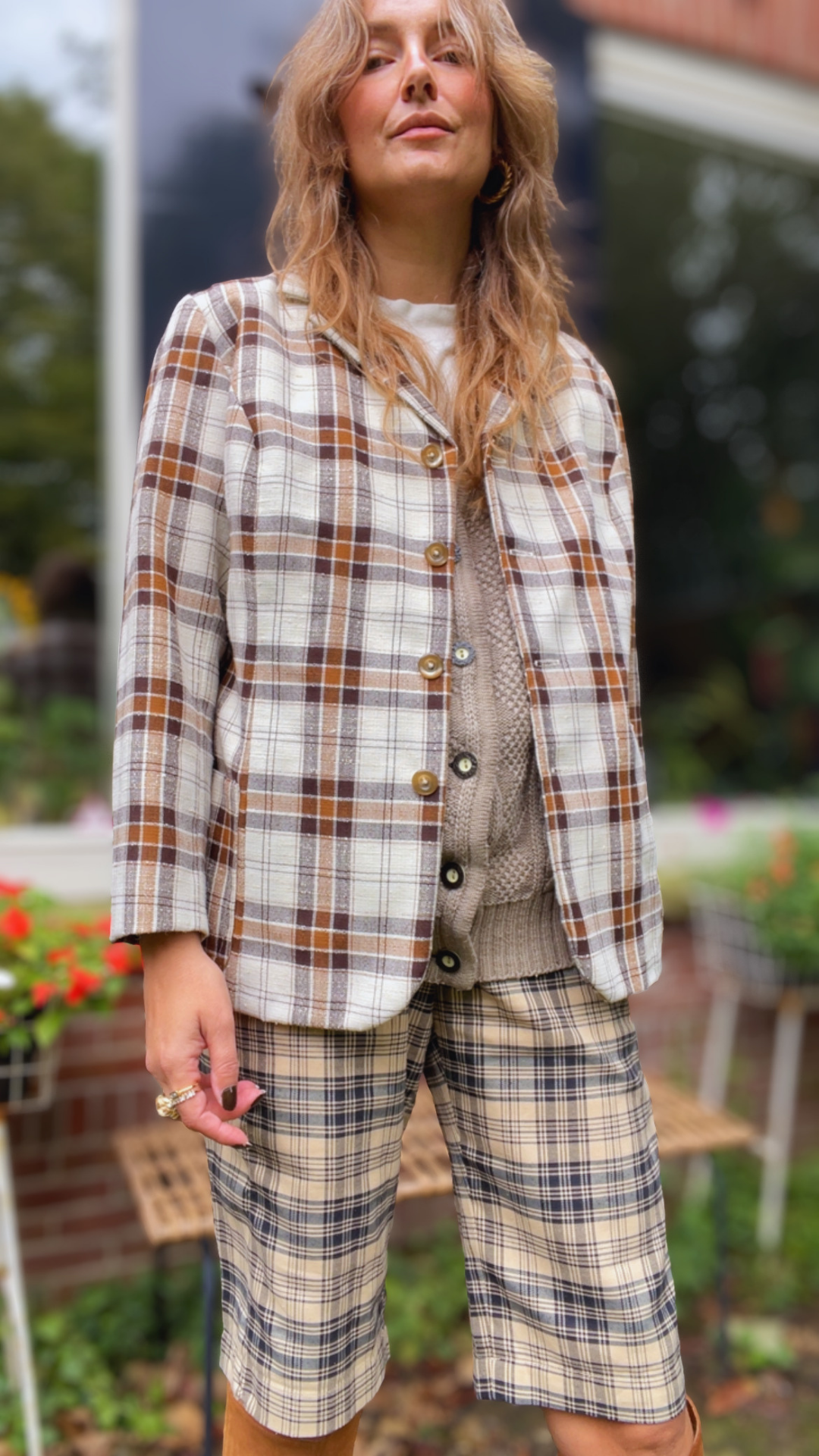 70s Check Blazer